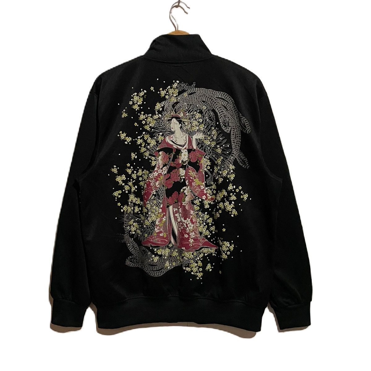 Japanese Brand Vintage Japanese Traditional Sukajan Geisha Sweater Size US XL / EU 56 / 4 - 1 Thumbnail
