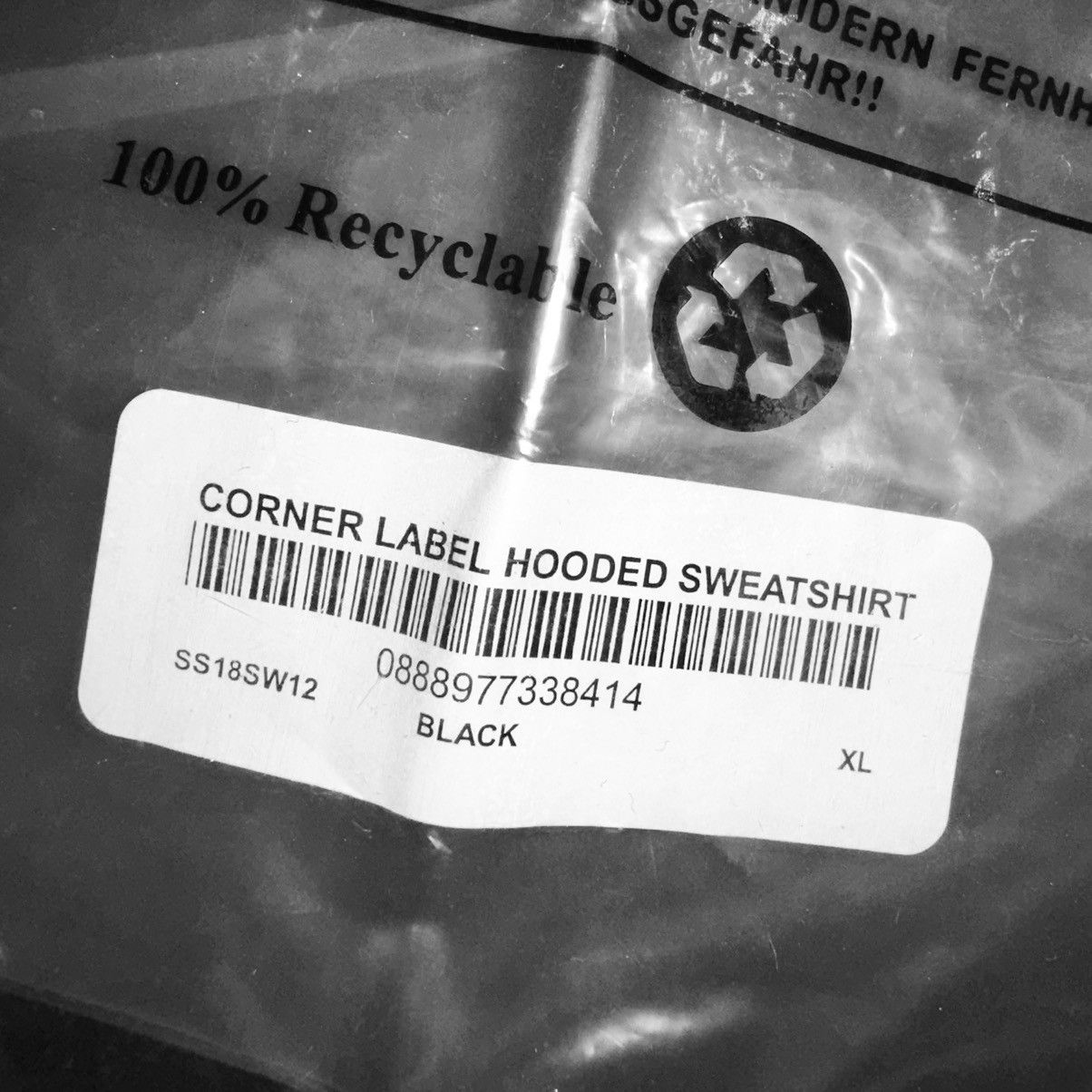 Supreme SUPREME CORNER LABEL HOODED SWEATSHIRT Size US XL / EU 56 / 4 - 7 Thumbnail