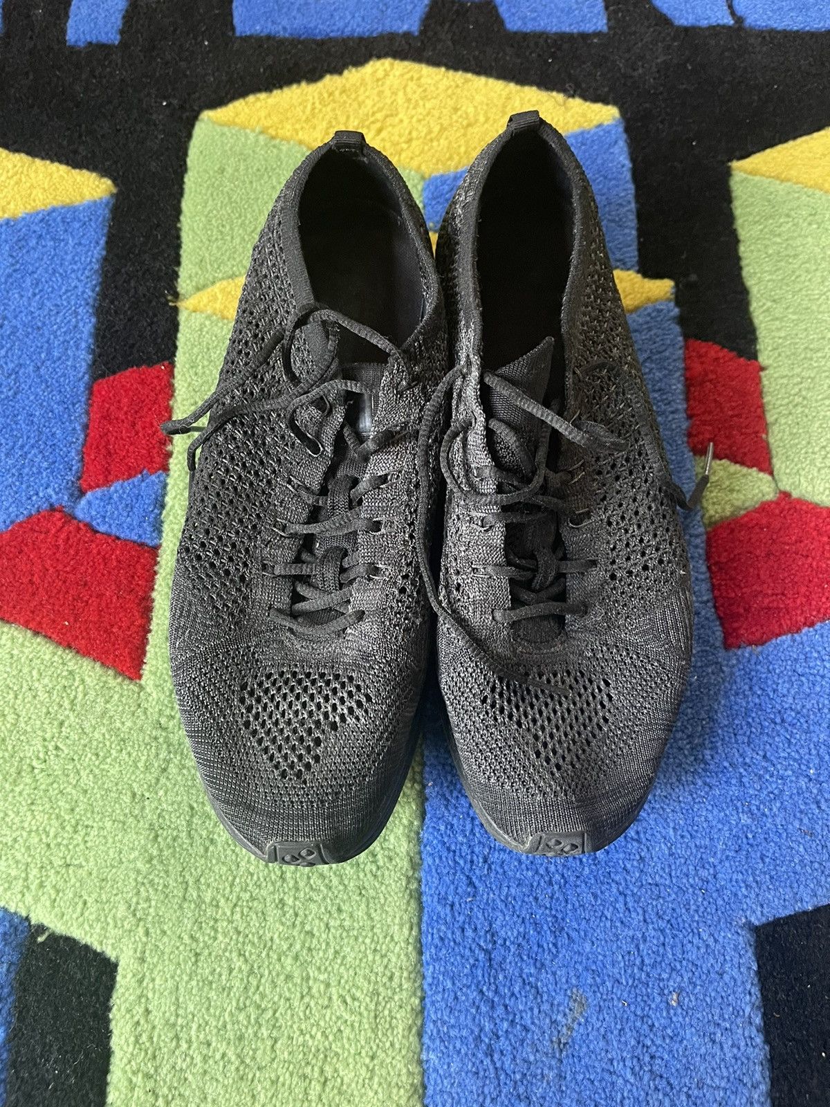 Nike NIKE FLYKNIT RACER - TRIPLE BLACK Size US 10.5 / EU 43-44 - 3 Thumbnail