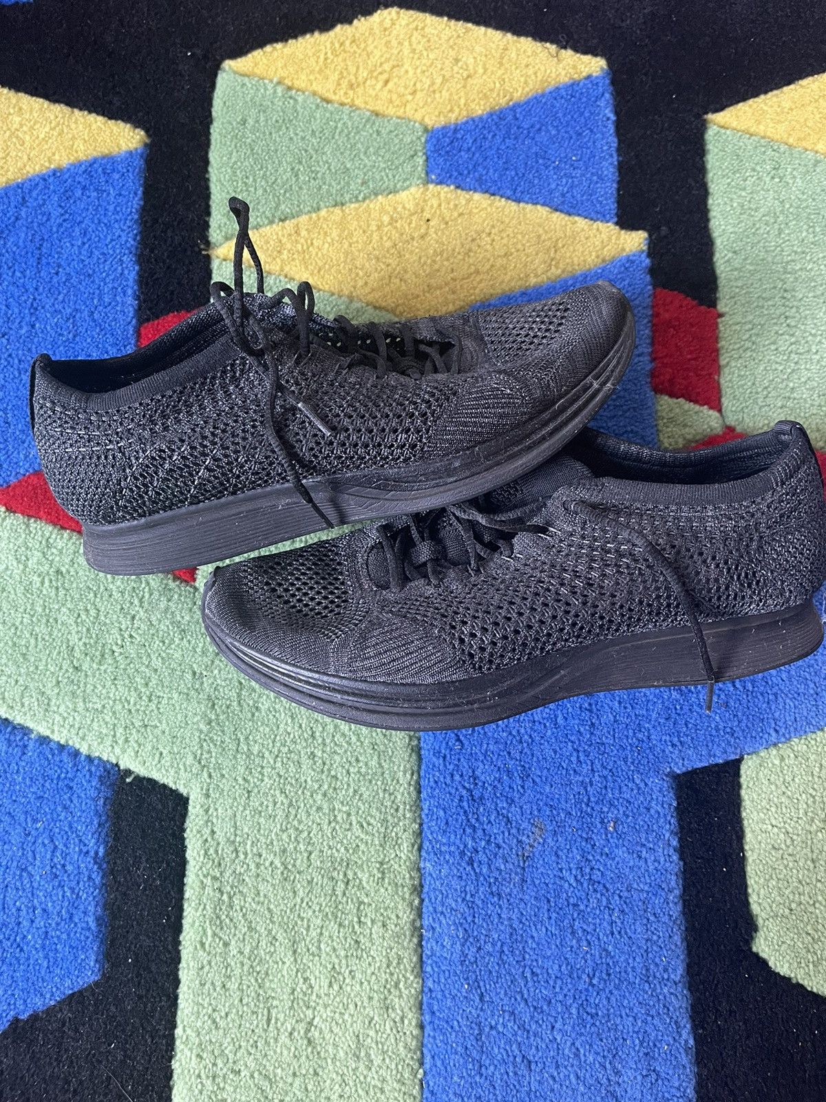 Nike NIKE FLYKNIT RACER - TRIPLE BLACK Size US 10.5 / EU 43-44 - 1 Thumbnail