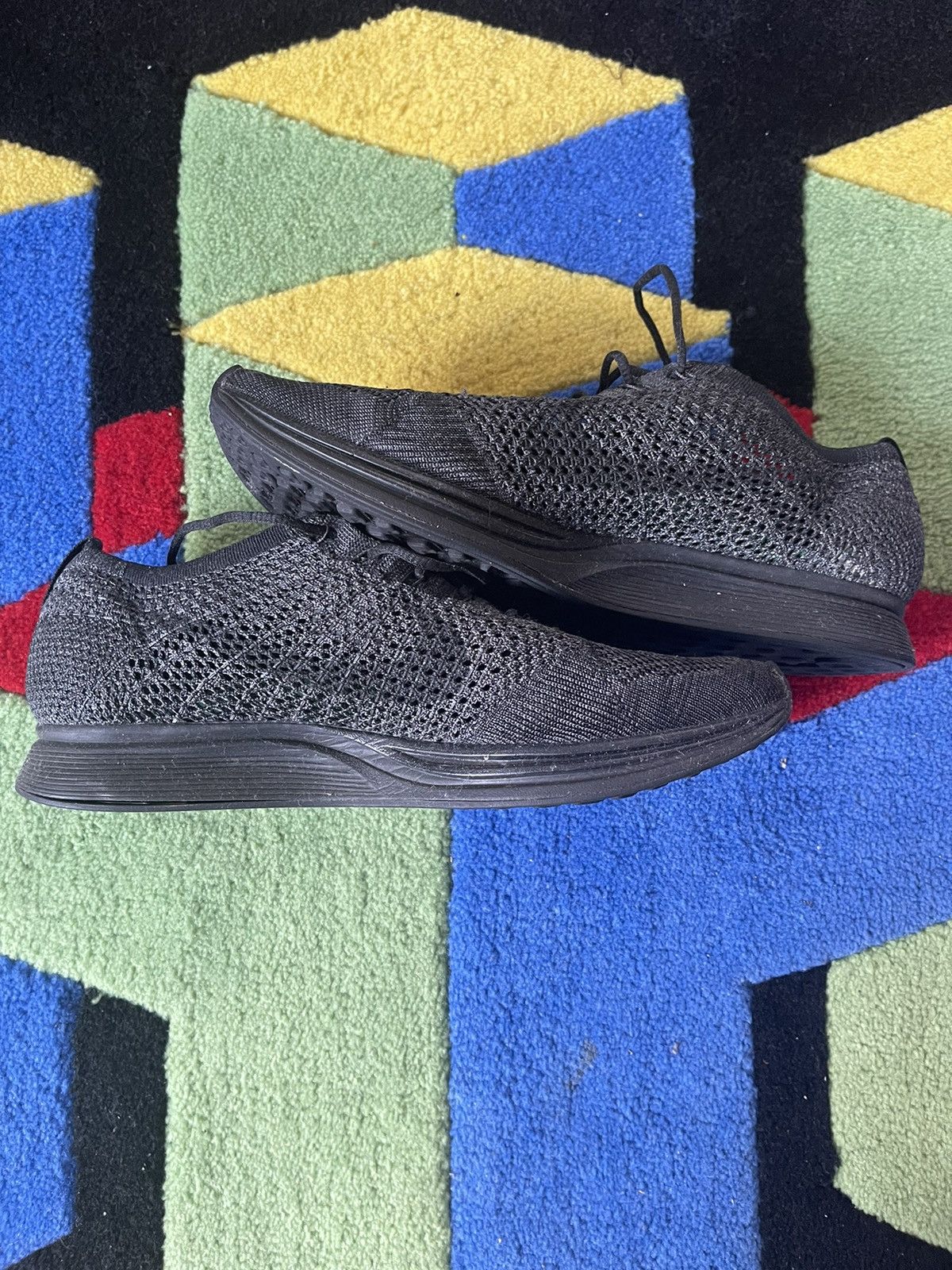 Nike NIKE FLYKNIT RACER - TRIPLE BLACK Size US 10.5 / EU 43-44 - 2 Thumbnail