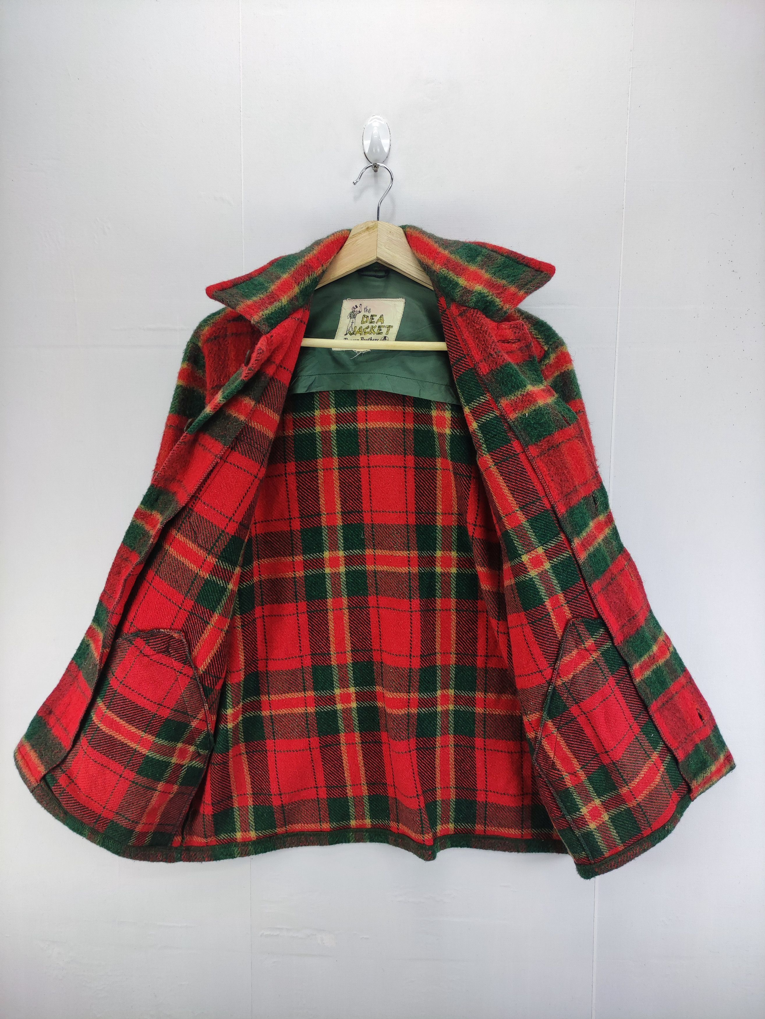 Flannel Vintage Wool Shirt Button Up By Deacon Brothers Size US XL / EU 56 / 4 - 2 Thumbnail