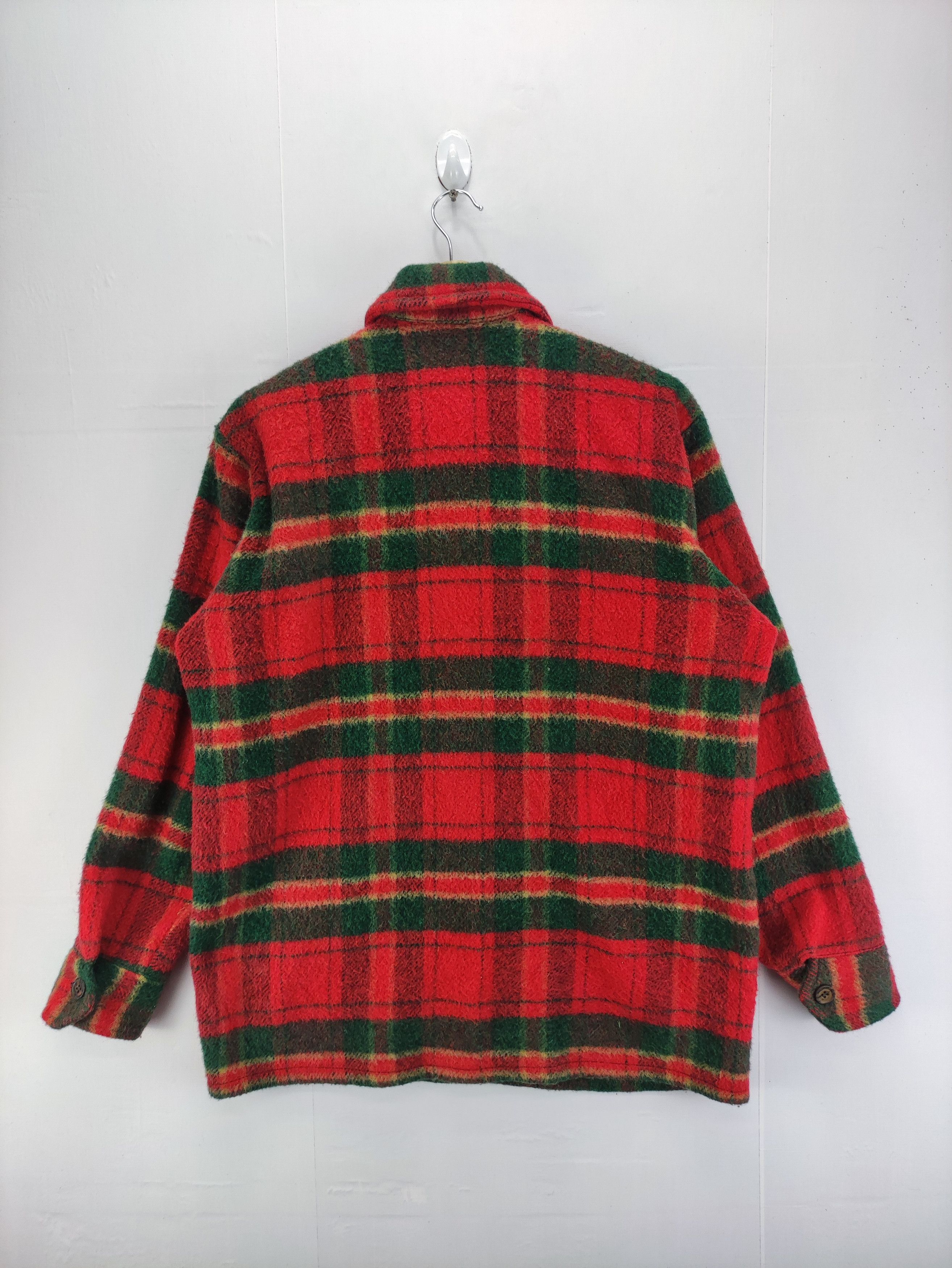 Flannel Vintage Wool Shirt Button Up By Deacon Brothers Size US XL / EU 56 / 4 - 7 Thumbnail