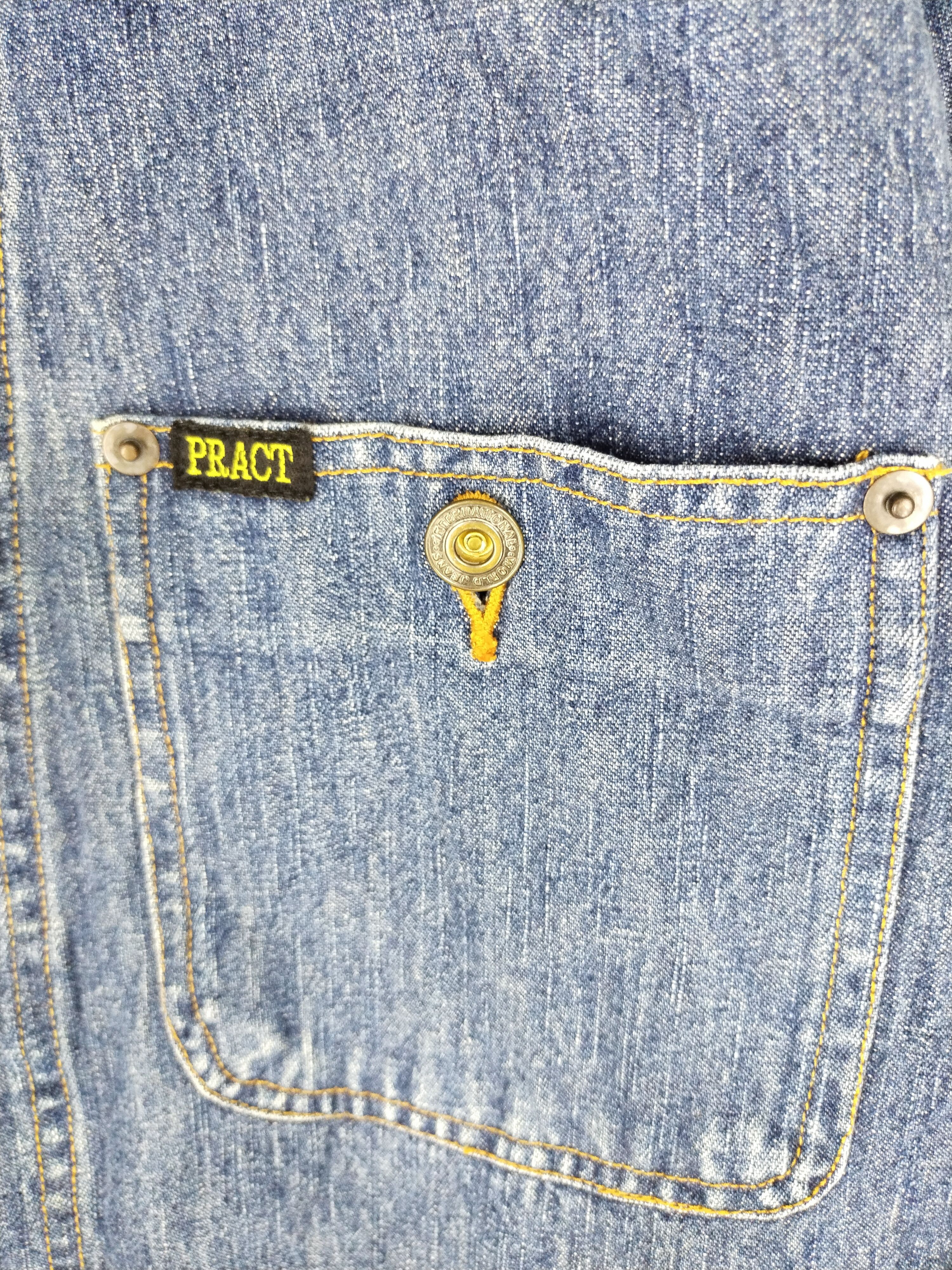 If Six Was Nine × Japanese Brand × Vintage 🔥 VTG PRACT STUDIO BUTTON HICKORY CHORE JACKET Size US M / EU 48-50 / 2 - 7 Thumbnail