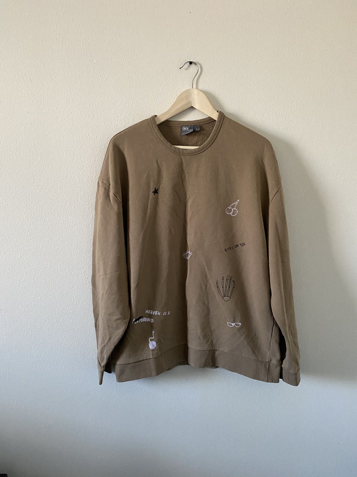 Asos ASOS Oversized Sweatshirt with Prints Size US XL / EU 56 / 4 - 1 Thumbnail