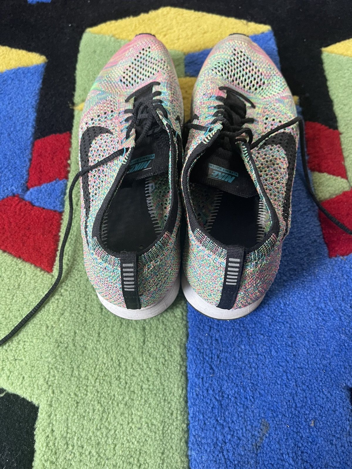 Nike NIKE FLYKNIT RACER MULTI-COLOR 2.0 Size US 10 / EU 43 - 4 Thumbnail