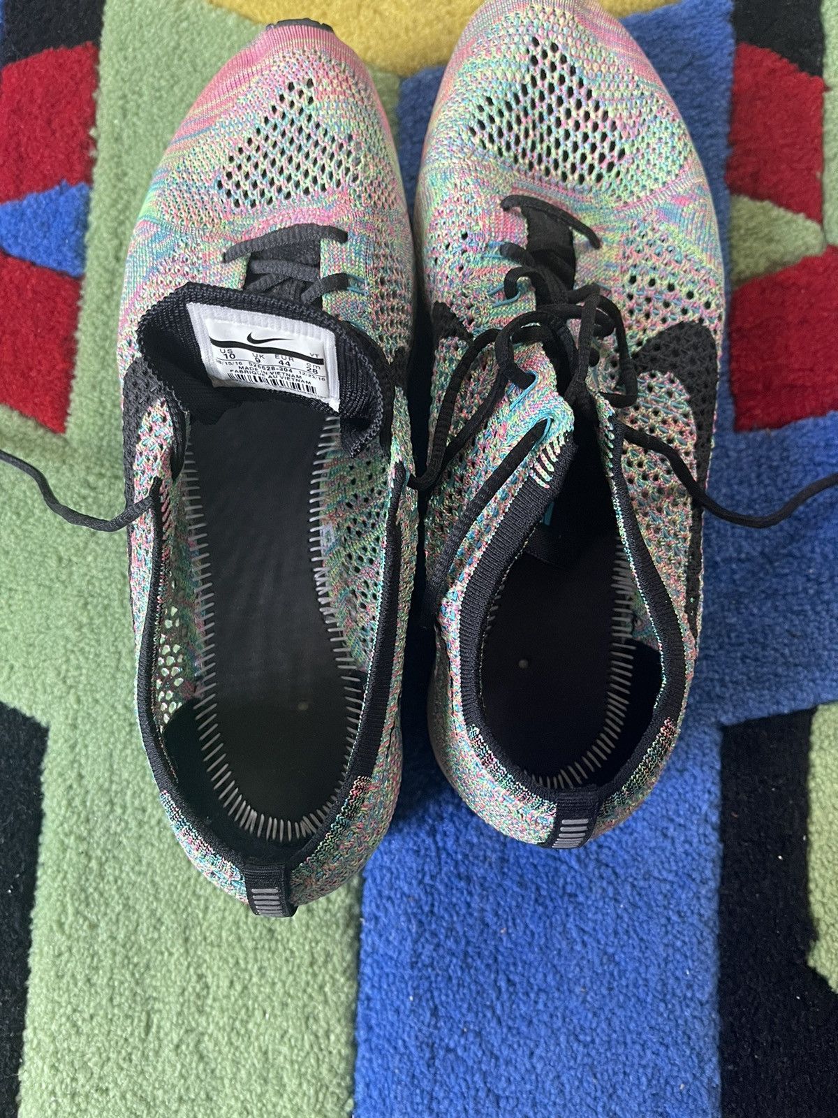 Nike NIKE FLYKNIT RACER MULTI-COLOR 2.0 Size US 10 / EU 43 - 6 Thumbnail