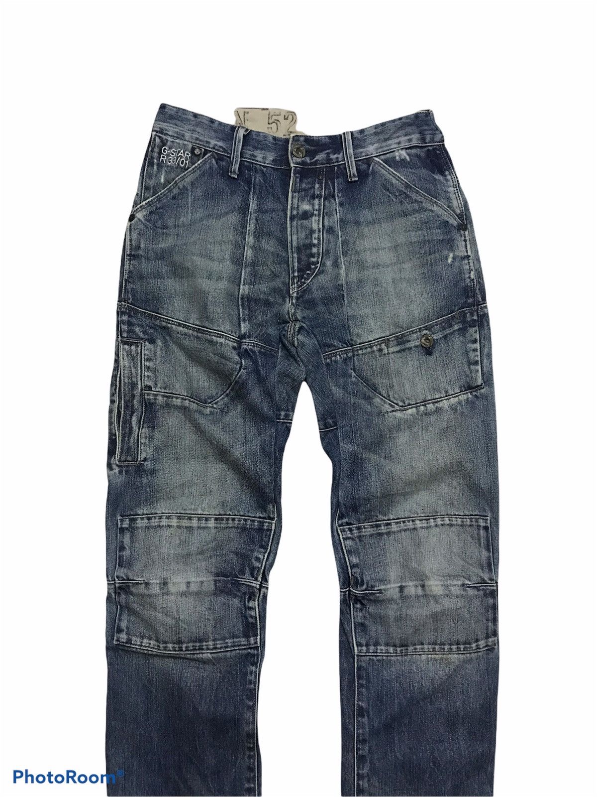 G-Star 💥Vintage Gstar raw Biker Denim Size US 30 / EU 46 - 4 Thumbnail