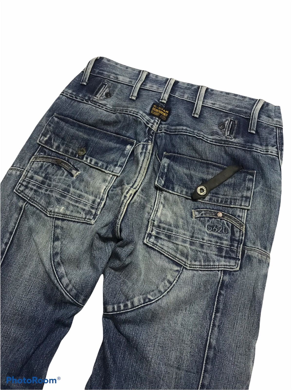 G-Star 💥Vintage Gstar raw Biker Denim Size US 30 / EU 46 - 7 Thumbnail