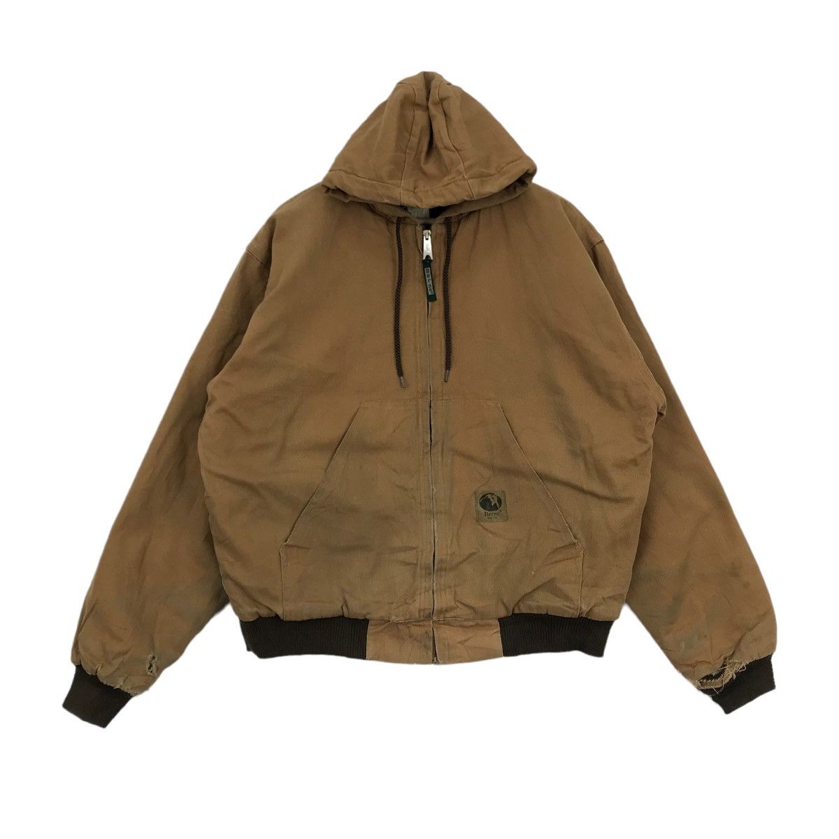 Vintage 90s BERNE APPAREL Jacket Dark Canvas Workwear