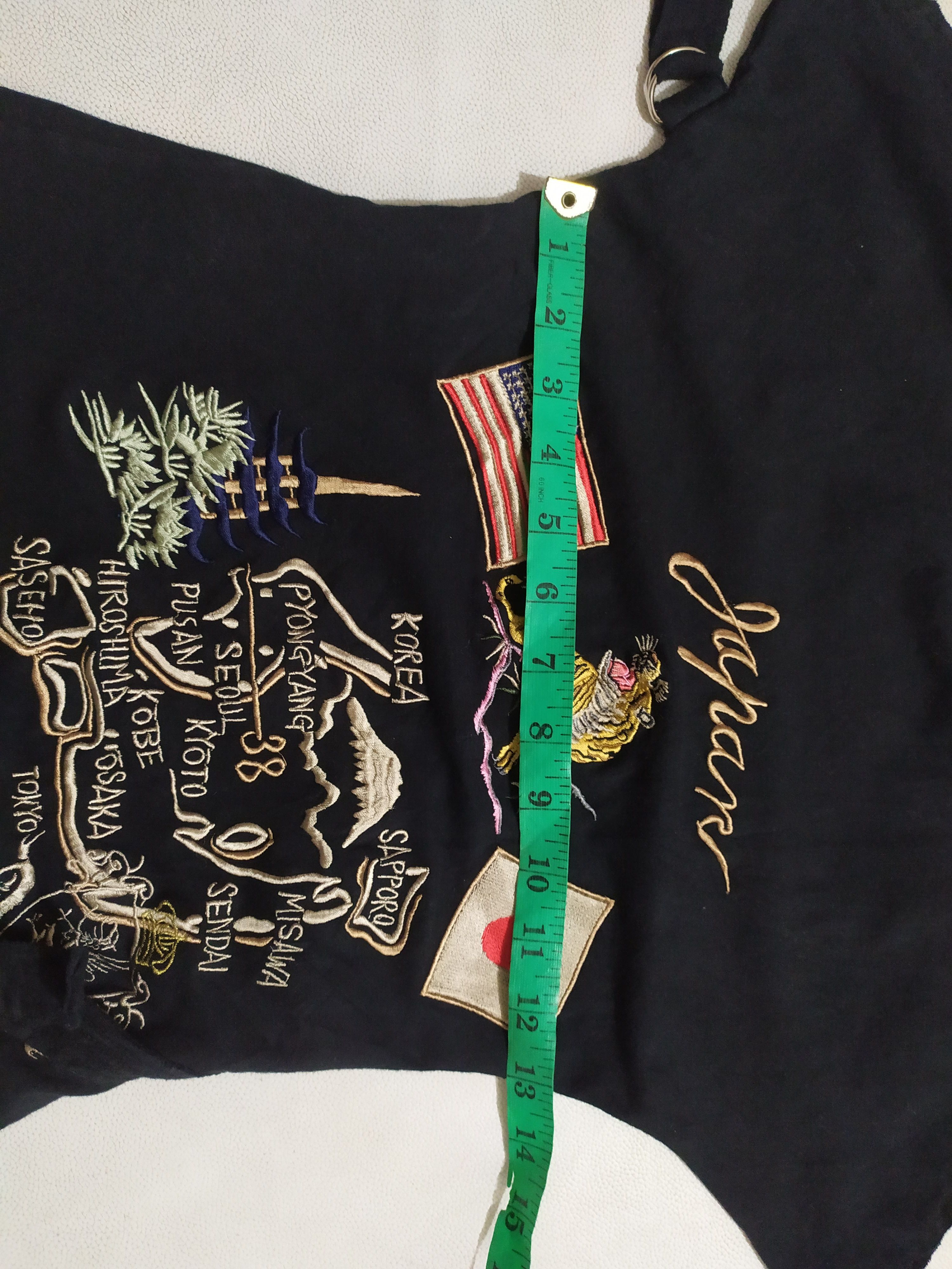 Japanese Brand Women T-shirt Embroidery Souvenir Sukajan Punk Bondage Size XS / US 0-2 / IT 36-38 - 9 Thumbnail