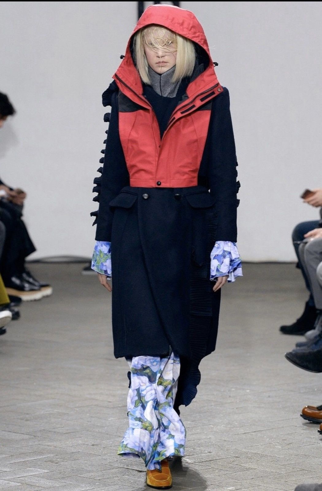 Pre-owned Facetasm Aw17  Red One Size Windbreaker Vest Jpn
