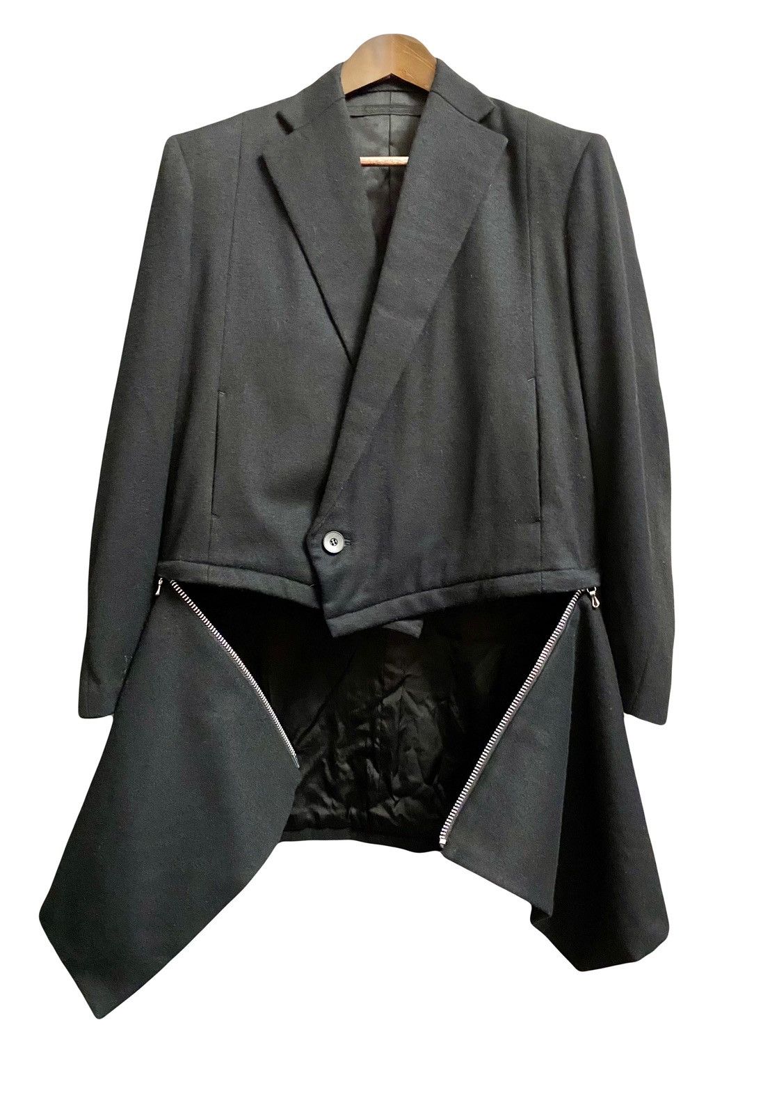 image of Julius 7 Japan Black Cashmere & Wool Coat Fall 2018 T2, Men's (Size Medium)