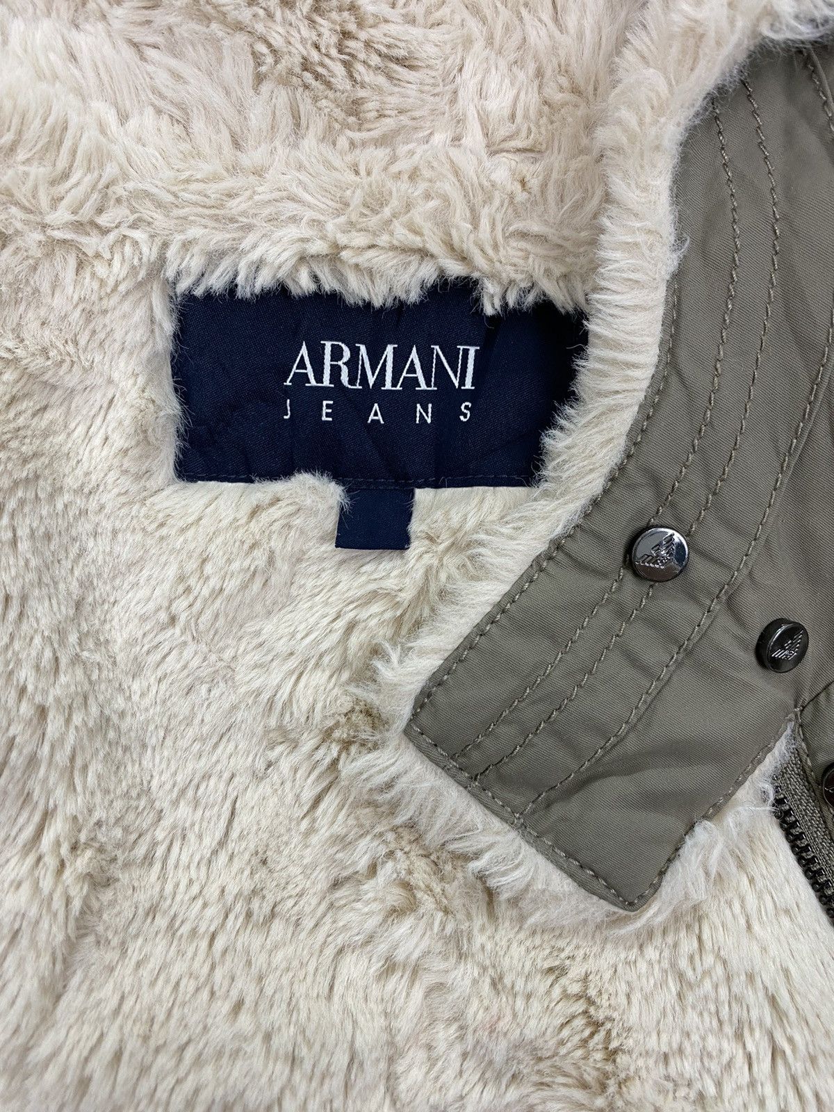Giorgio Armani Armani Jeans Fur Parka Size S / US 4 / IT 40 - 9 Thumbnail