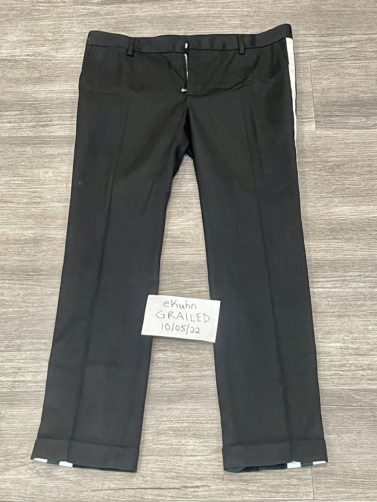 Balmain Balmain Satin Striped Wool Trousers $1350 Sz 48 Size US 30 / EU 46 - 8 Thumbnail