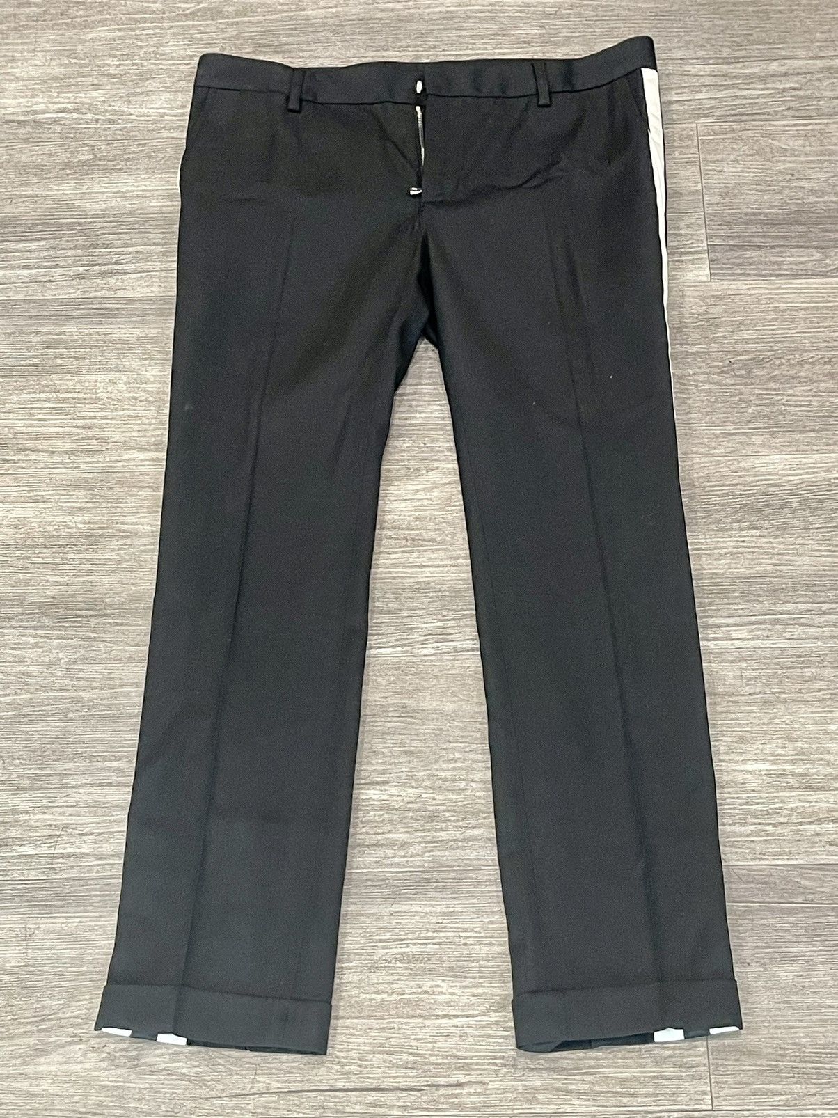 Balmain Balmain Satin Striped Wool Trousers $1350 Sz 48 Size US 30 / EU 46 - 3 Thumbnail