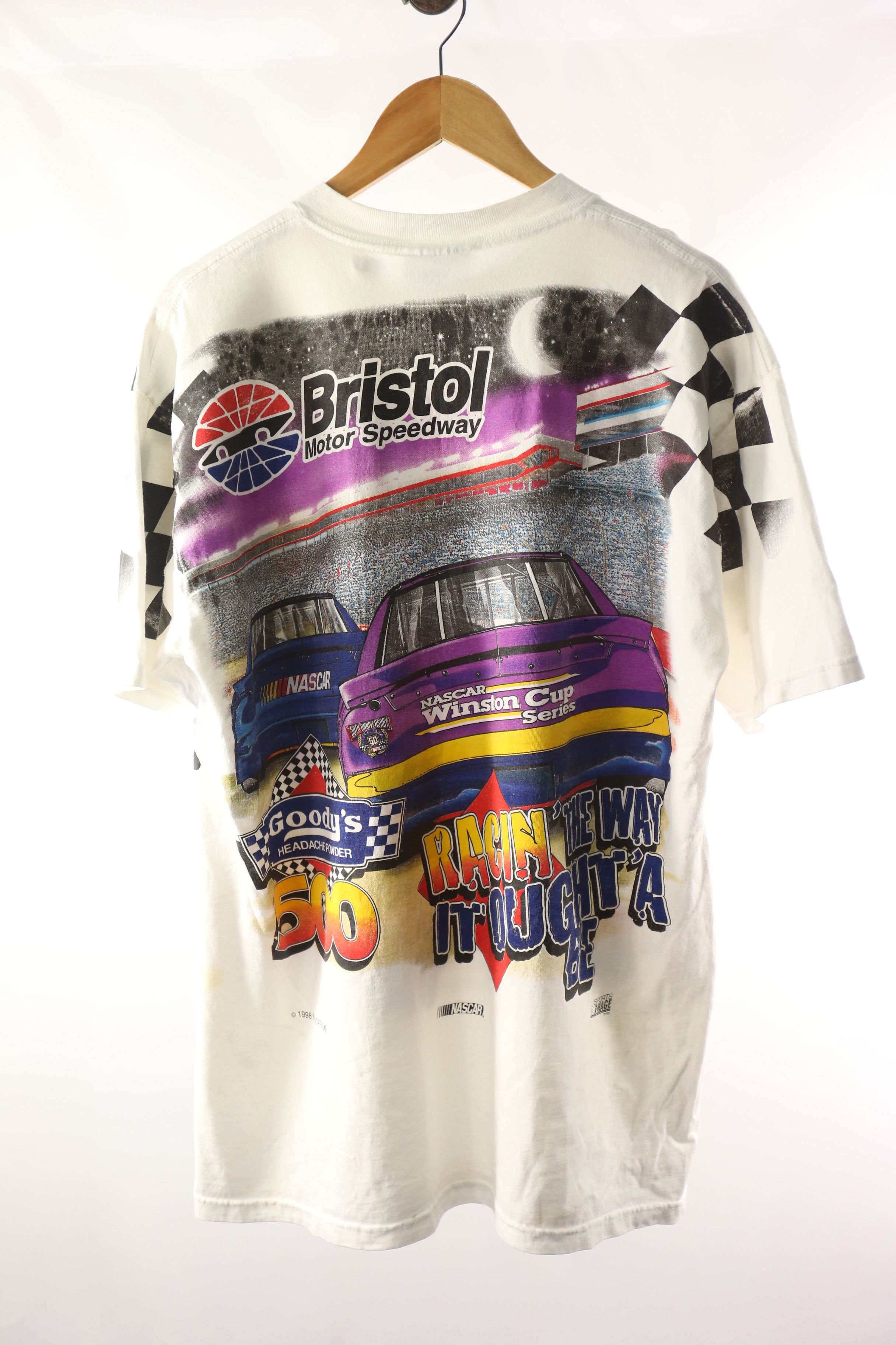 NASCAR × Vintage GTMC160 Vtg 90s Nascar GOODY'S HEADACHE POWDER 500 Size US XL / EU 56 / 4 - 2 Thumbnail