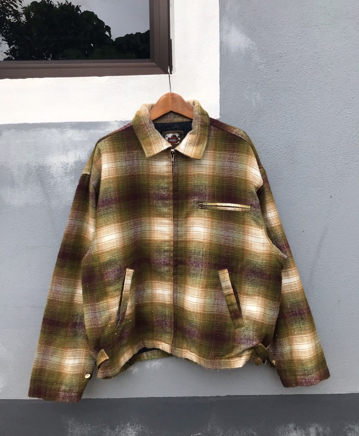 Japanese Brand × Vintage Big bean tartan zipper jacket Size US M / EU 48-50 / 2 - 1 Thumbnail