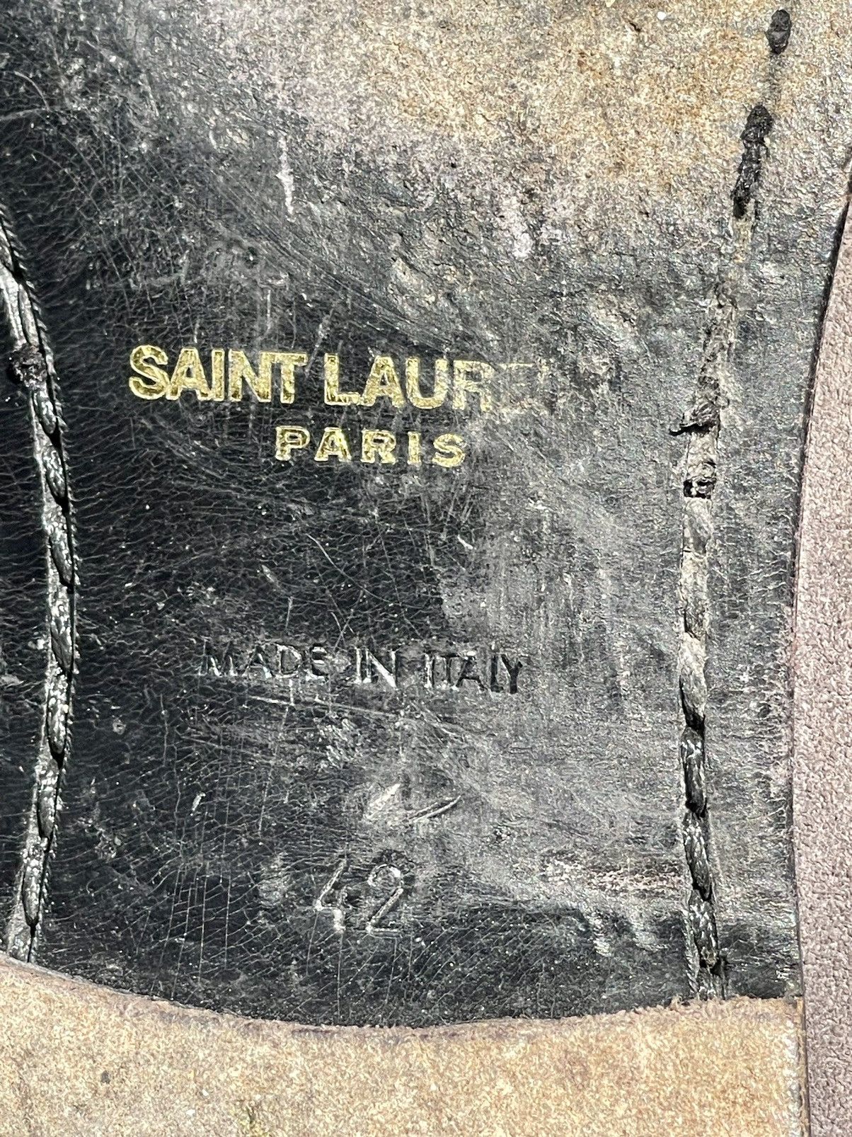 Saint Laurent Paris Saint Laurent Paris Wyatt Jodhpur Anthracite Sz 42 Size US 9 / EU 42 - 12 Thumbnail