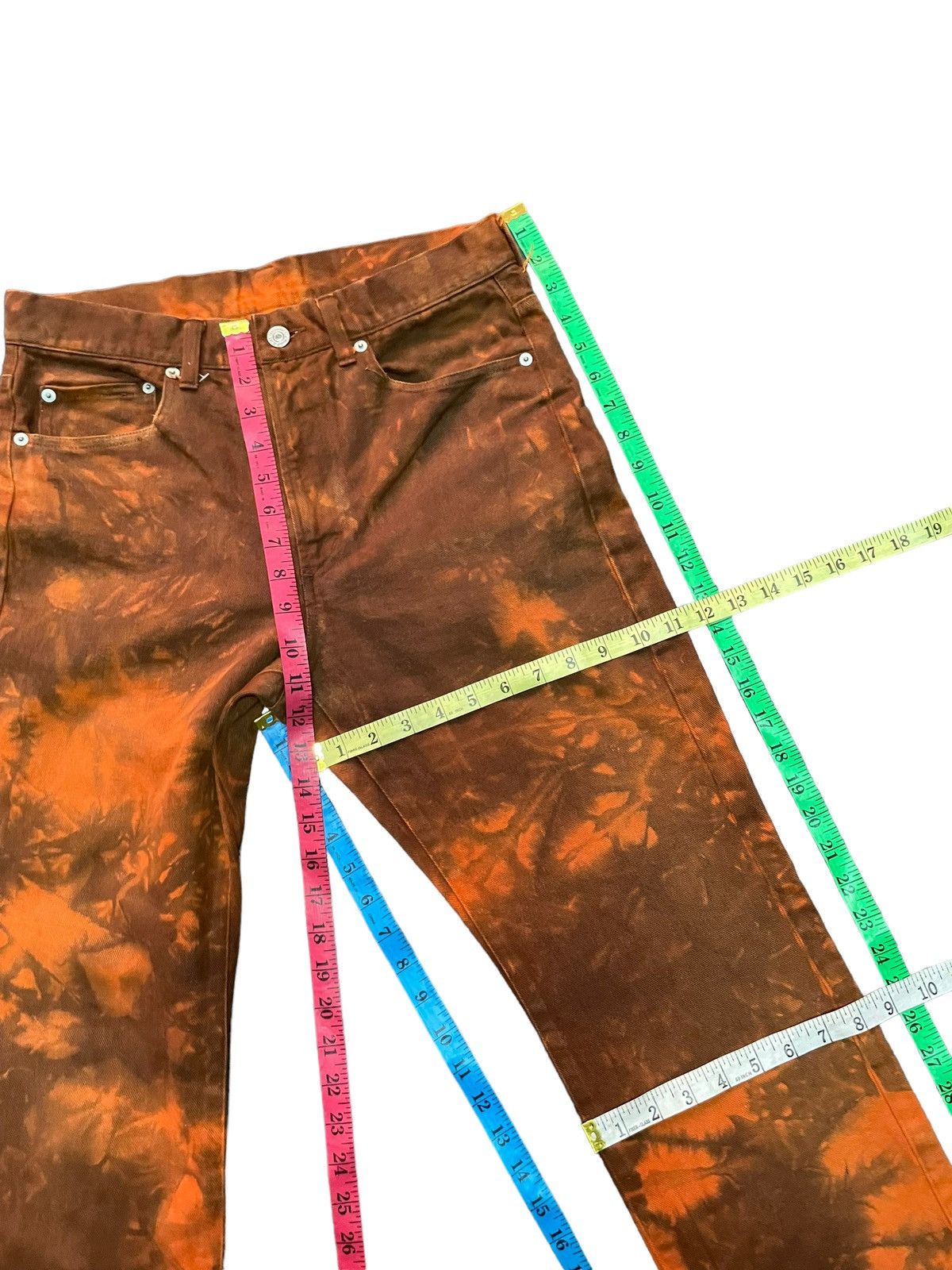 Japanese Brand Vintage Flare Japanese Tie Dye Denim Size US 30 / EU 46 - 16 Thumbnail