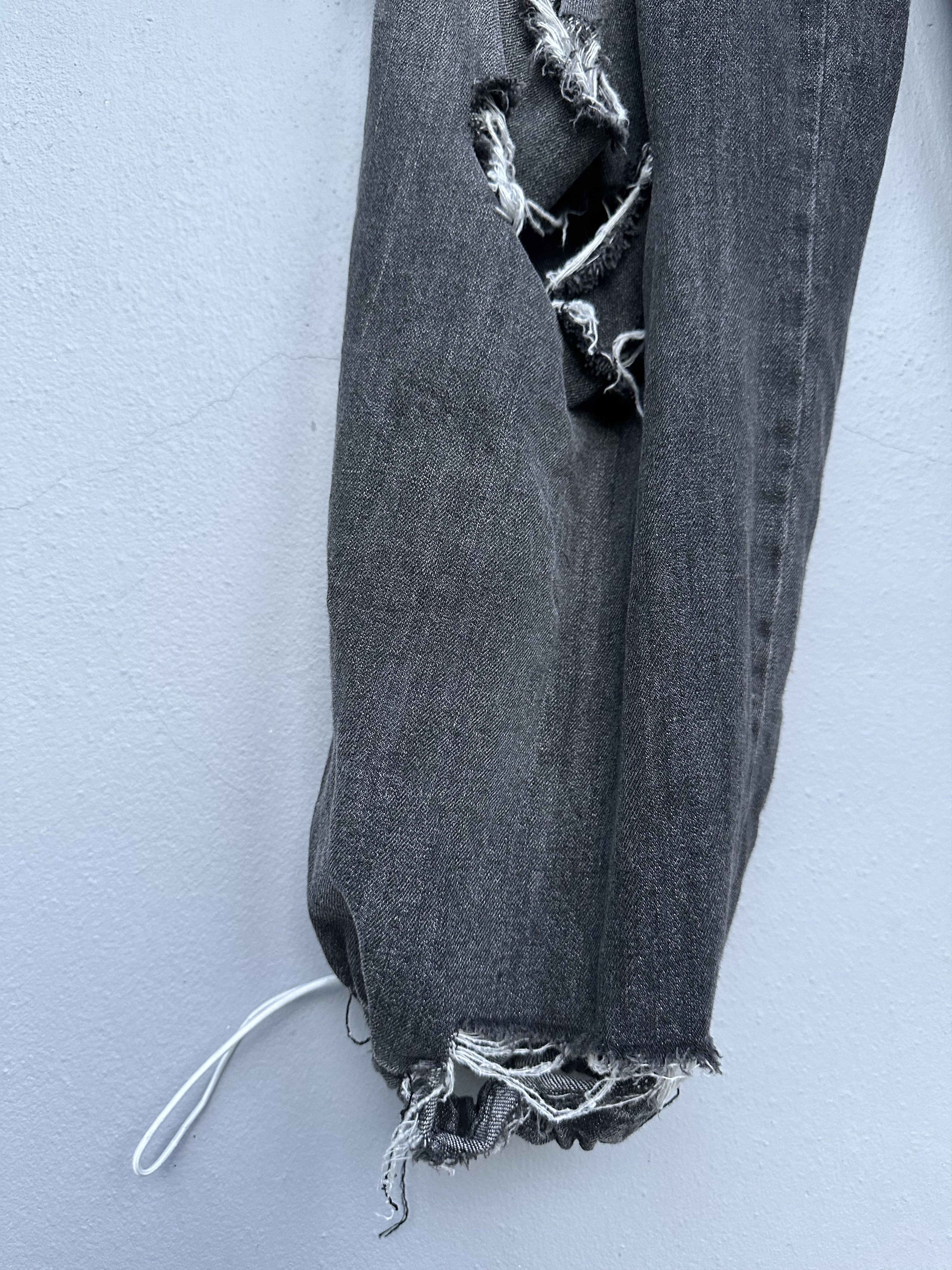 Japanese Brand Riot Glamour Distressed Rip Parachute Baggy Denim Size US 30 / EU 46 - 9 Thumbnail