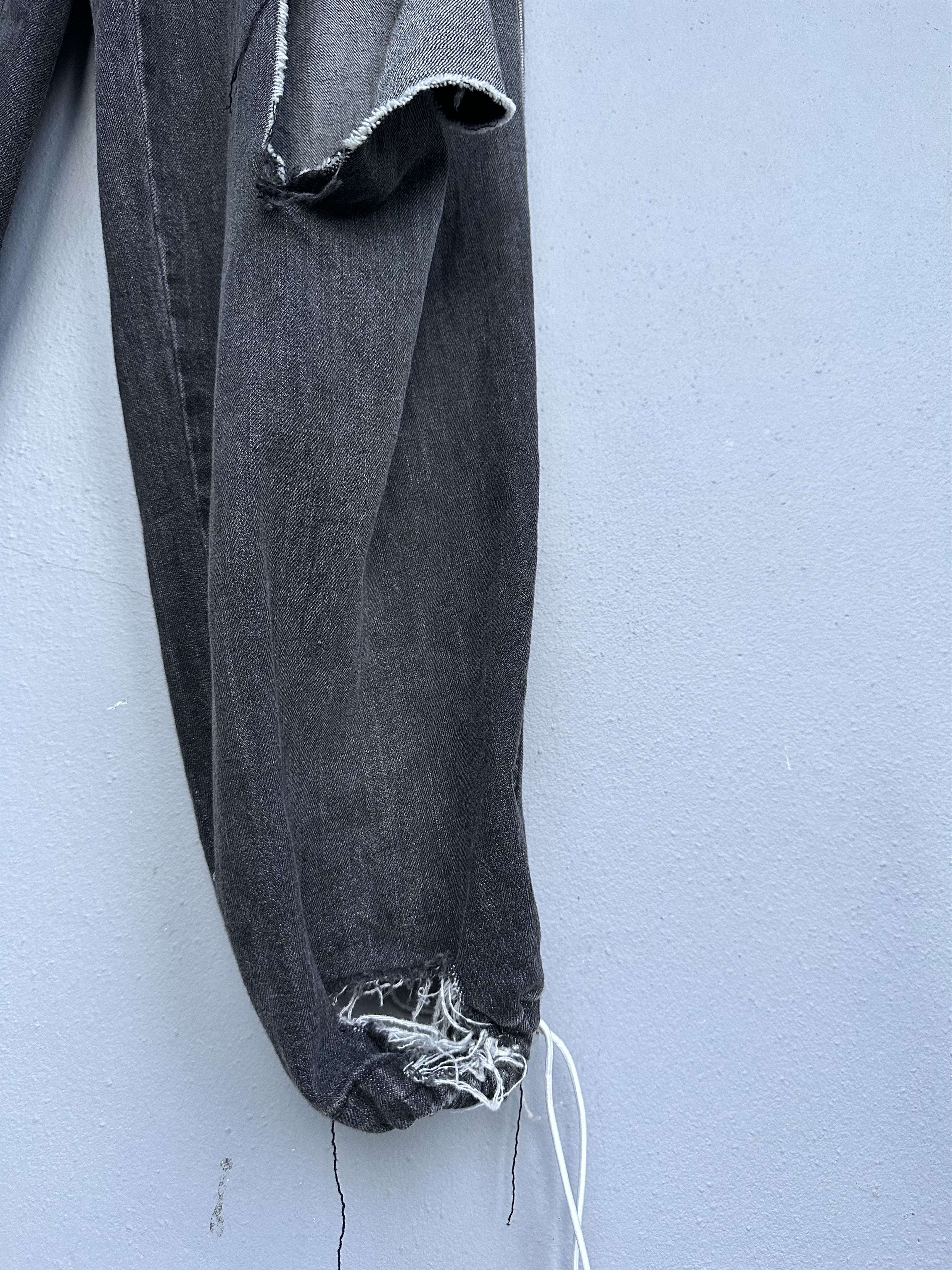 Japanese Brand Riot Glamour Distressed Rip Parachute Baggy Denim Size US 30 / EU 46 - 10 Thumbnail