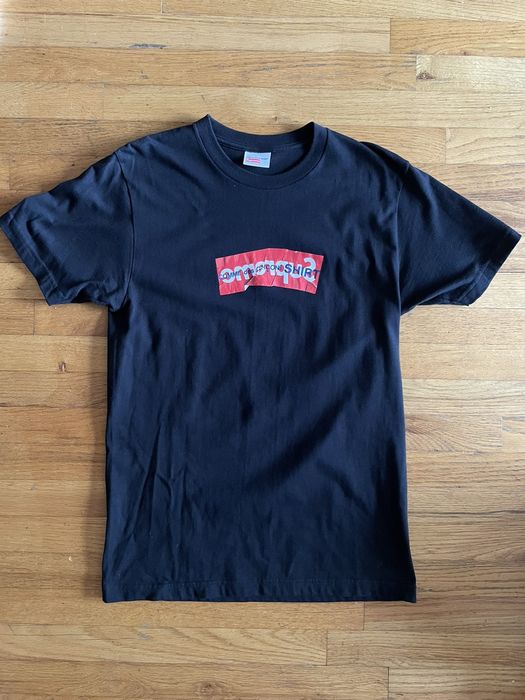 Supreme comme des garcons best sale shirt box logo tee