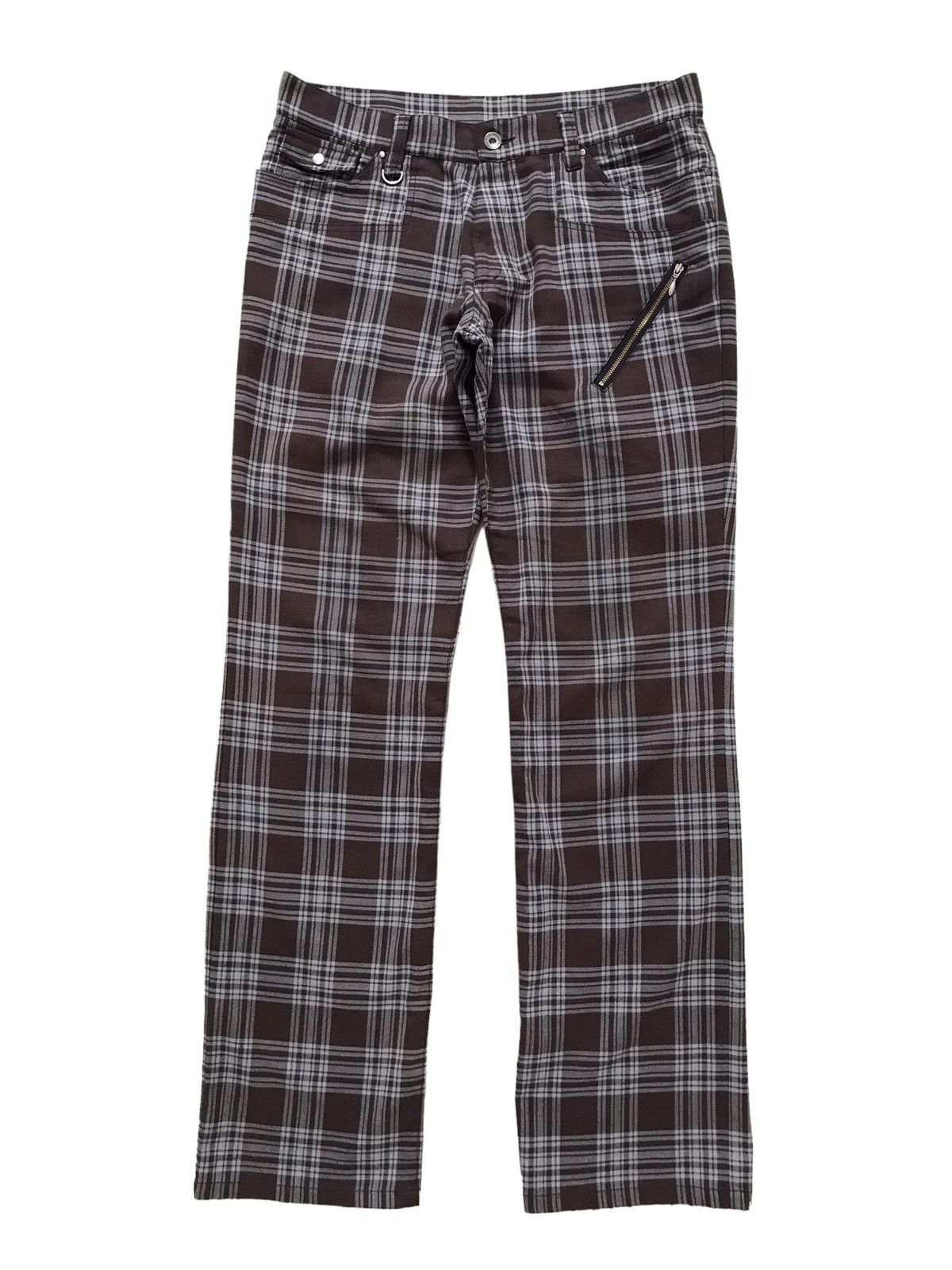 Seditionaries Semantic Design Brown Tartan Plaid Punk Trouser Pants Size US 32 / EU 48 - 1 Thumbnail