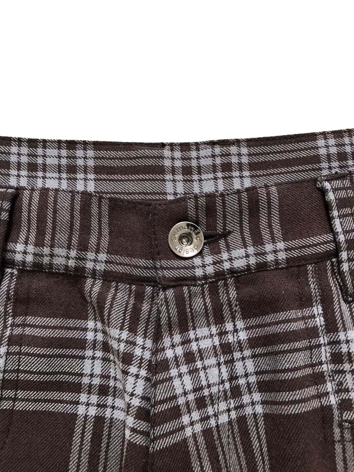 Seditionaries Semantic Design Brown Tartan Plaid Punk Trouser Pants Size US 32 / EU 48 - 6 Thumbnail