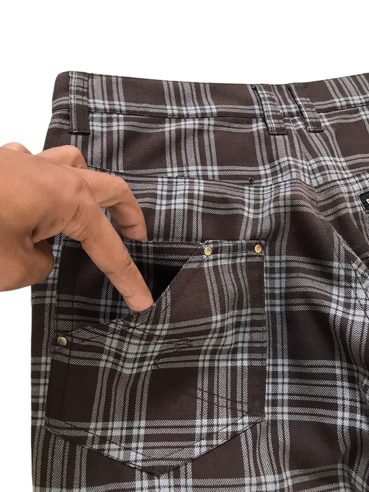 Seditionaries Semantic Design Brown Tartan Plaid Punk Trouser Pants Size US 32 / EU 48 - 17 Thumbnail