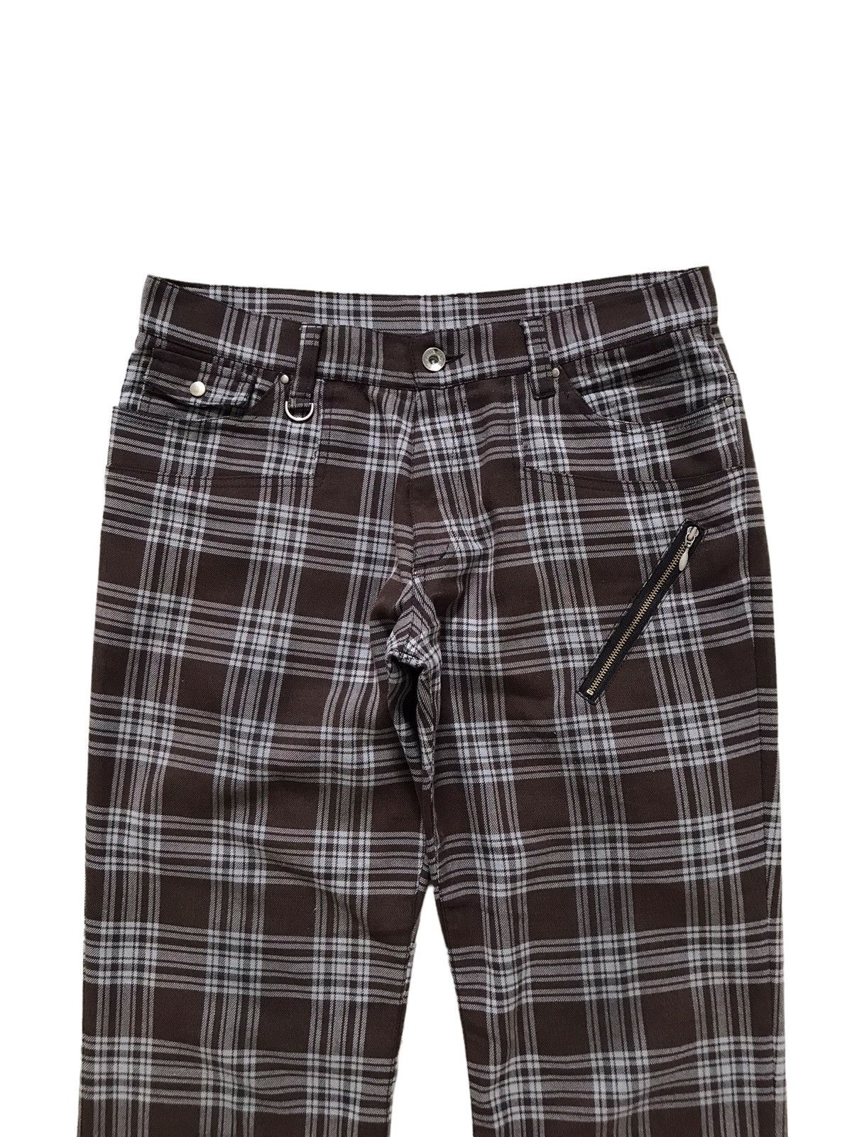 Seditionaries Semantic Design Brown Tartan Plaid Punk Trouser Pants Size US 32 / EU 48 - 3 Thumbnail
