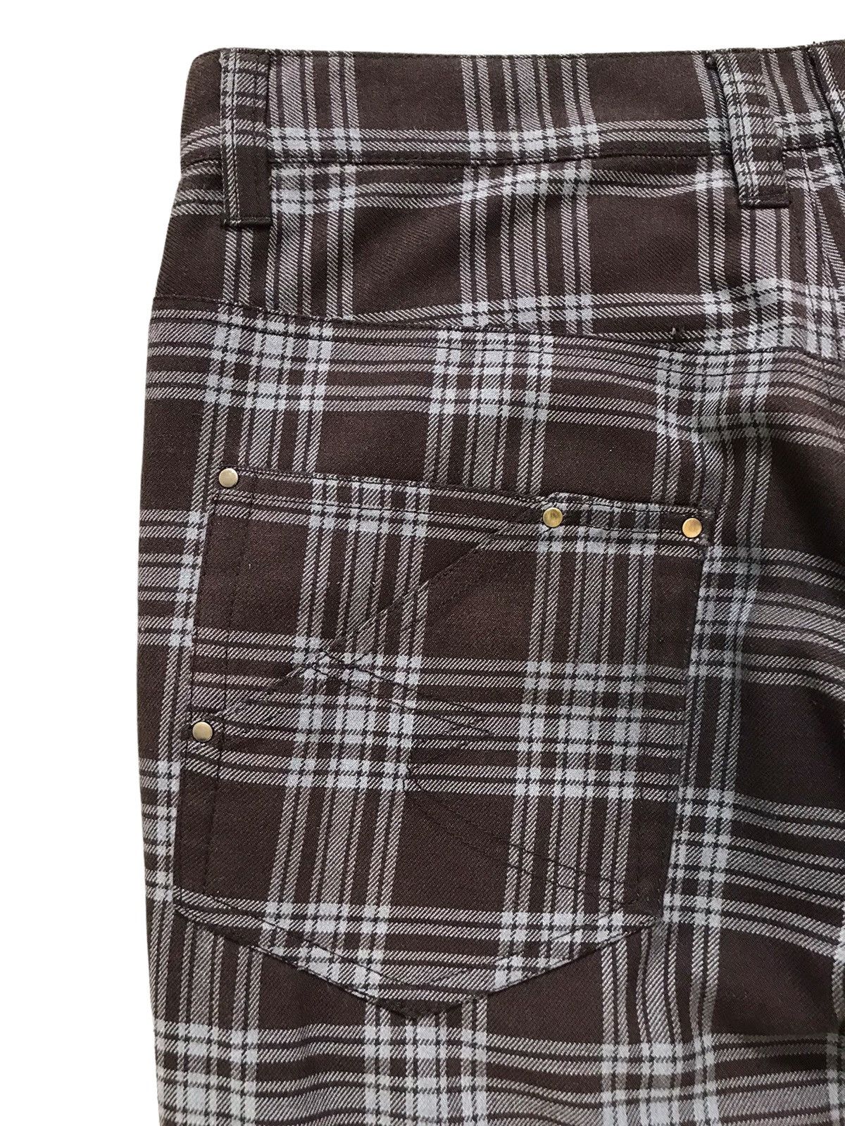 Seditionaries Semantic Design Brown Tartan Plaid Punk Trouser Pants Size US 32 / EU 48 - 15 Thumbnail