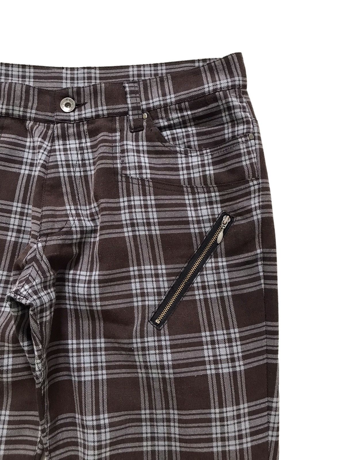 Seditionaries Semantic Design Brown Tartan Plaid Punk Trouser Pants Size US 32 / EU 48 - 4 Thumbnail
