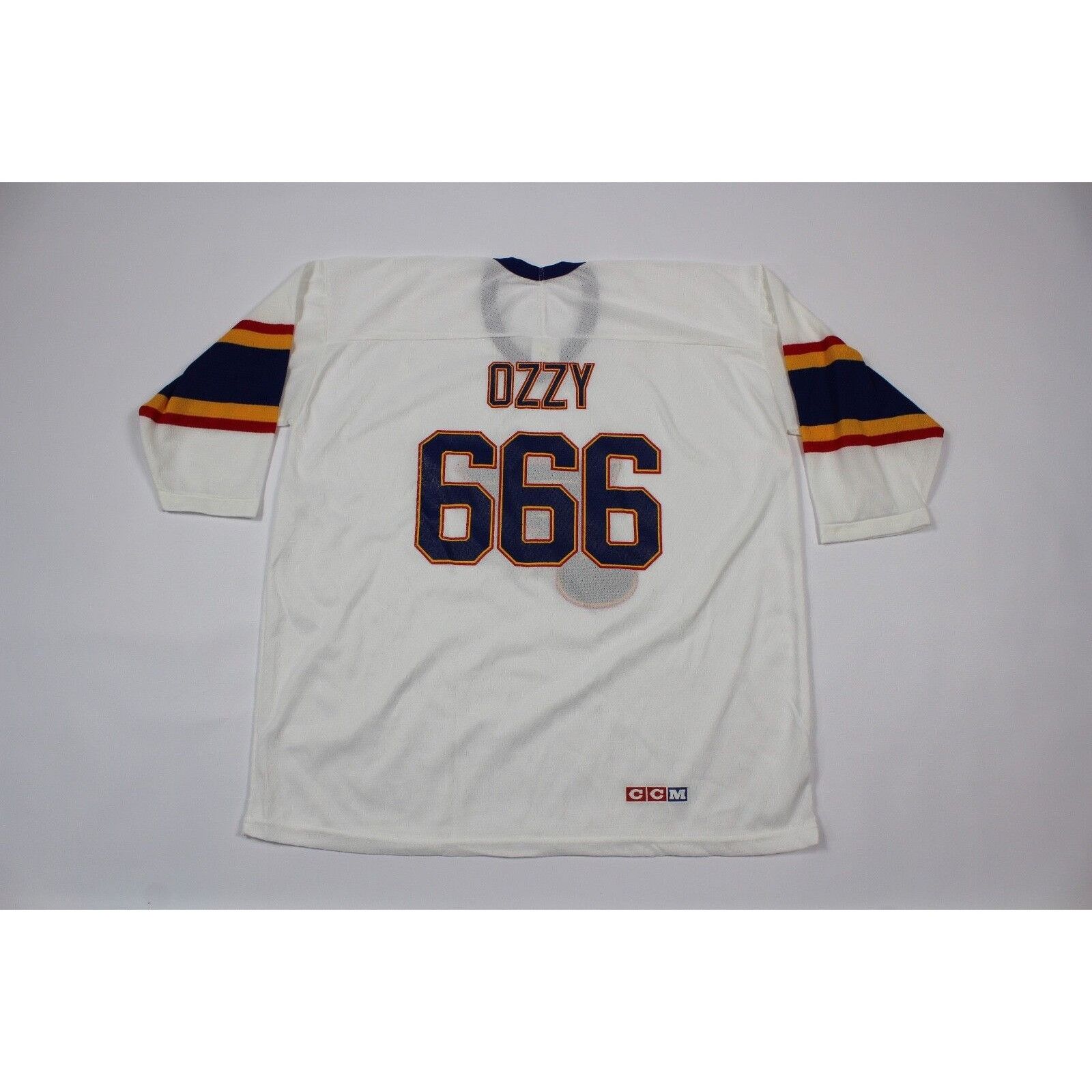 Ccm NOS Vtg 90s CCM XL Ozzy Osbourne Black Sabbath St Louis Blue Size US XL / EU 56 / 4 - 2 Thumbnail