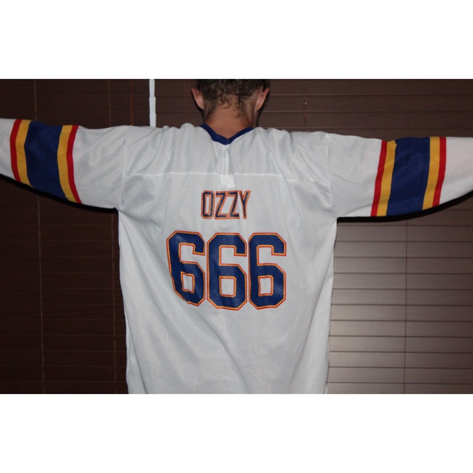 Ccm NOS Vtg 90s CCM XL Ozzy Osbourne Black Sabbath St Louis Blue Size US XL / EU 56 / 4 - 8 Thumbnail