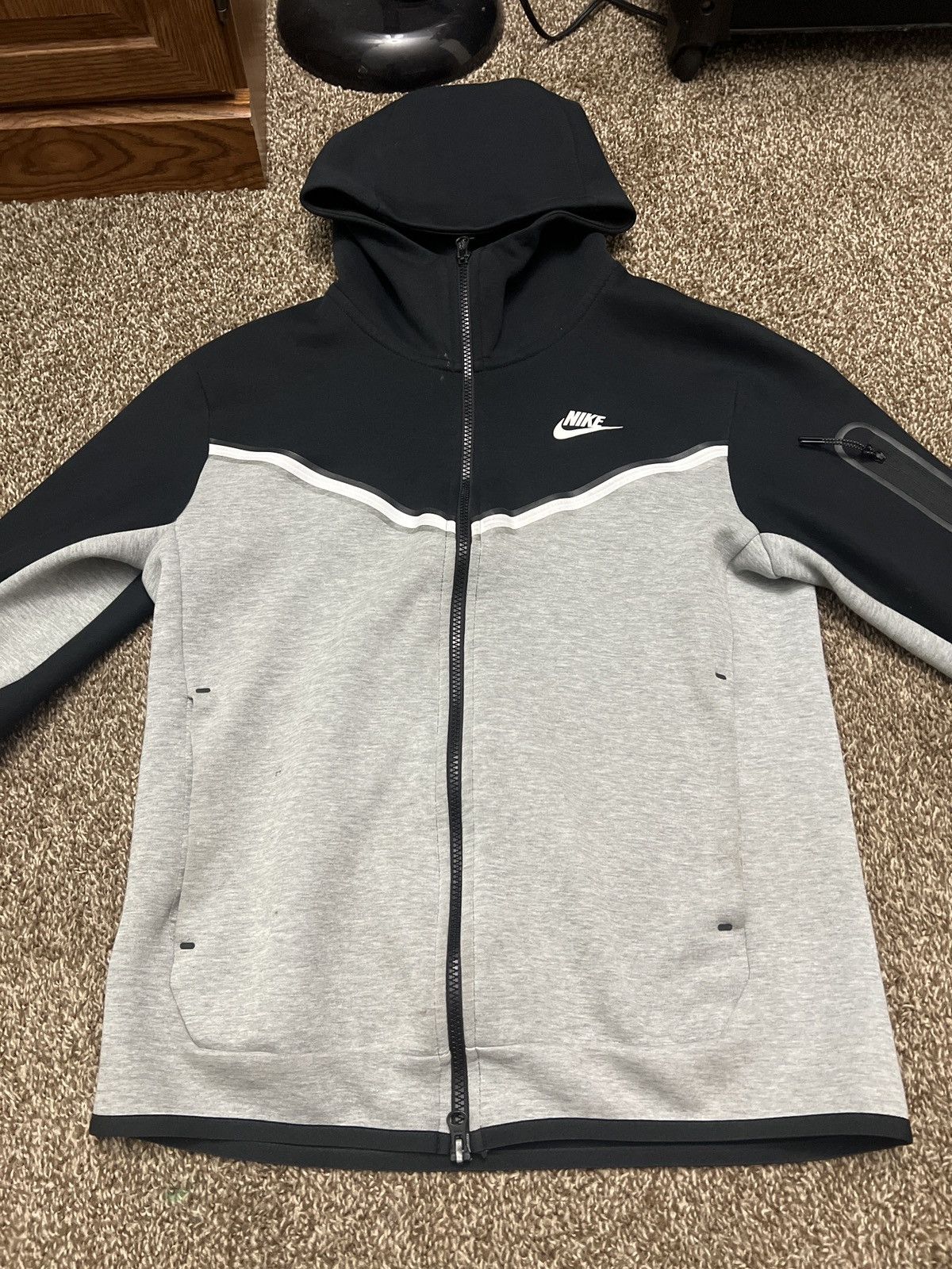 mens grey nike tech