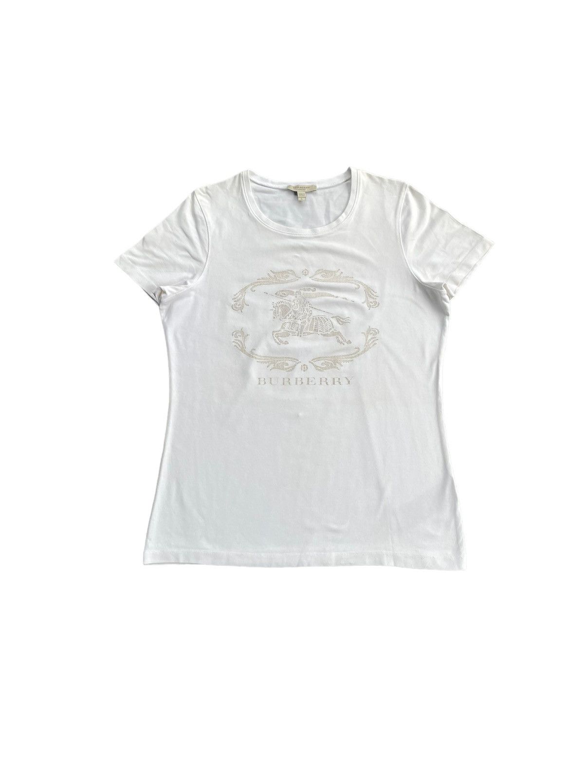 Burberry × Designer Burberry Embossed Tshirt Size S / US 4 / IT 40 - 1 Thumbnail