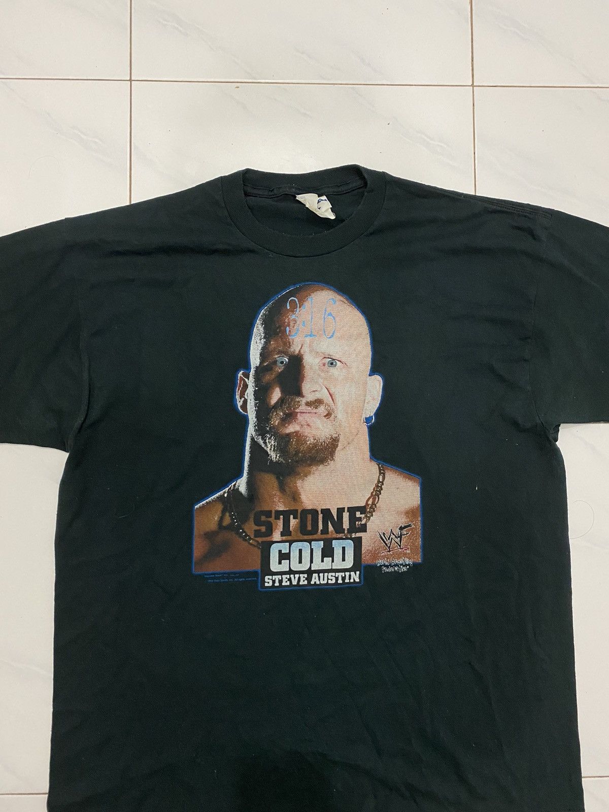 Vintage 🔥Vintage🔥 98’ Stone Cold Steve Austin Anger Face Tee Size US L / EU 52-54 / 3 - 3 Thumbnail