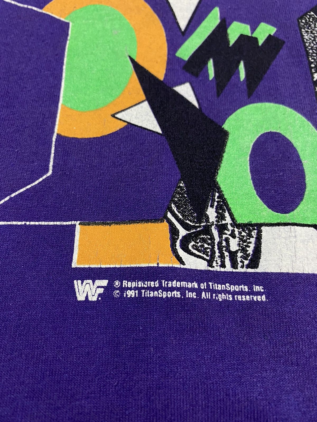 Vintage Vintage 1991 WWF Macho Man Randy Savage Wrestling T-Shirt Size US L / EU 52-54 / 3 - 3 Thumbnail