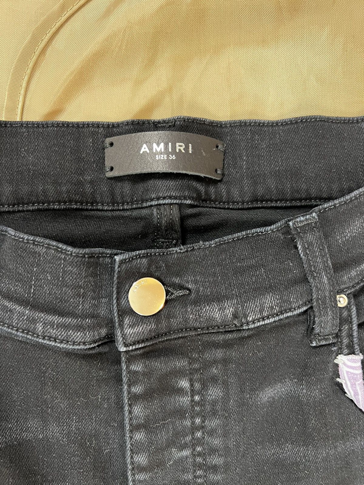 Amiri Amiri Men's Bandana Art Patch Skinny Jeans size 36 $2000 Size US 36 / EU 52 - 3 Thumbnail