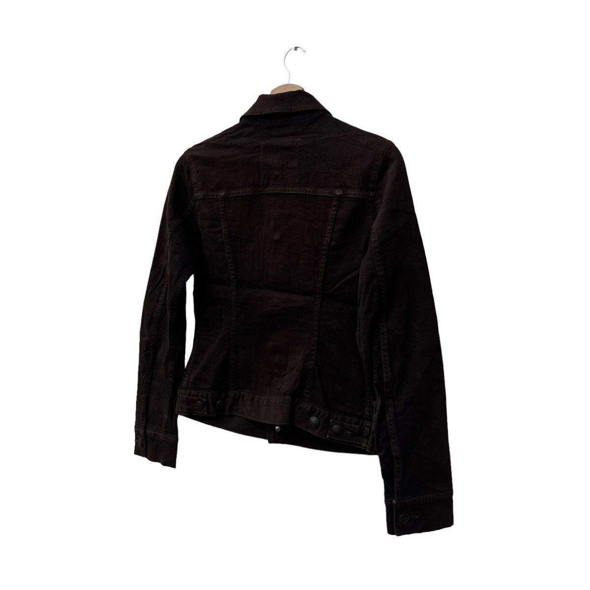 DKNY RICH BROWN CROPPED JACKET DKNY JEANS CORDUROY DESIGN Size M / US 6-8 / IT 42-44 - 8 Thumbnail