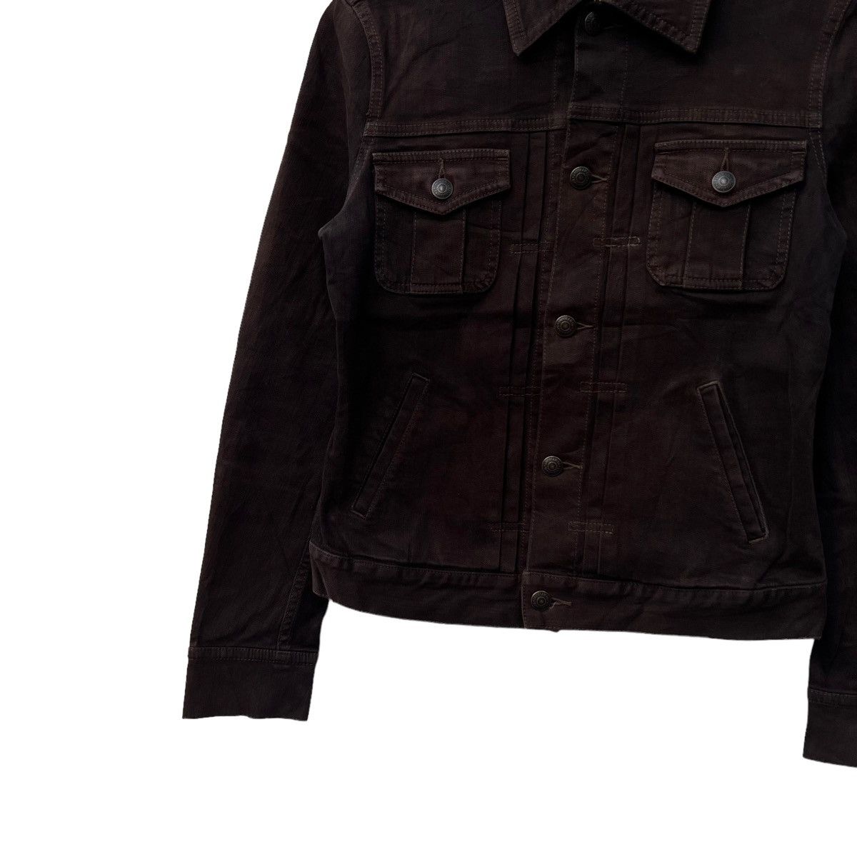 DKNY RICH BROWN CROPPED JACKET DKNY JEANS CORDUROY DESIGN Size M / US 6-8 / IT 42-44 - 4 Thumbnail