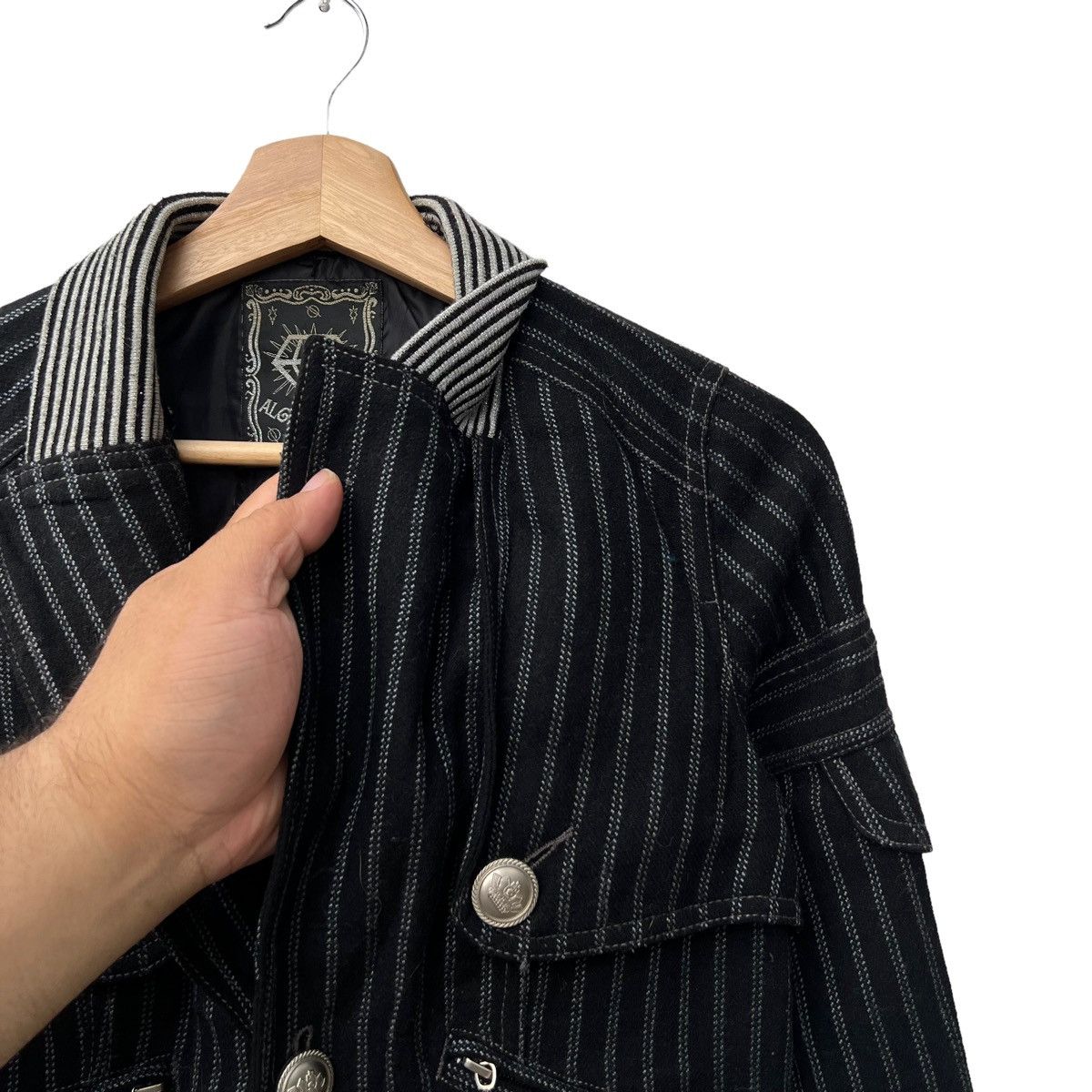 Japanese Brand HIKORY CHORE JACKET DOUBLE BREAST CROPPED JACKET ALGON QUINS Size US S / EU 44-46 / 1 - 5 Thumbnail