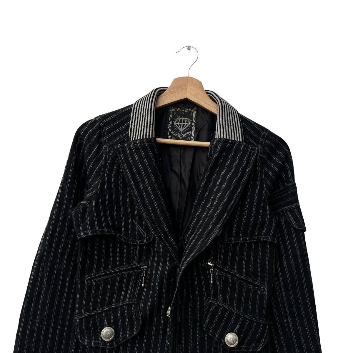 Japanese Brand HIKORY CHORE JACKET DOUBLE BREAST CROPPED JACKET ALGON QUINS Size US S / EU 44-46 / 1 - 3 Thumbnail