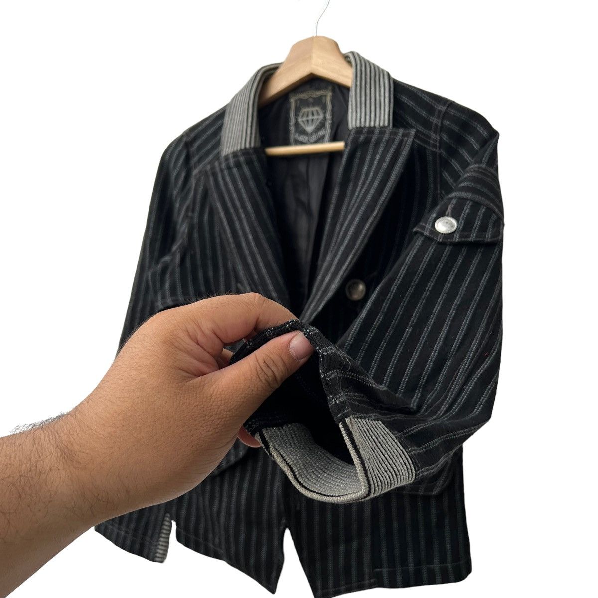 Japanese Brand HIKORY CHORE JACKET DOUBLE BREAST CROPPED JACKET ALGON QUINS Size US S / EU 44-46 / 1 - 6 Thumbnail