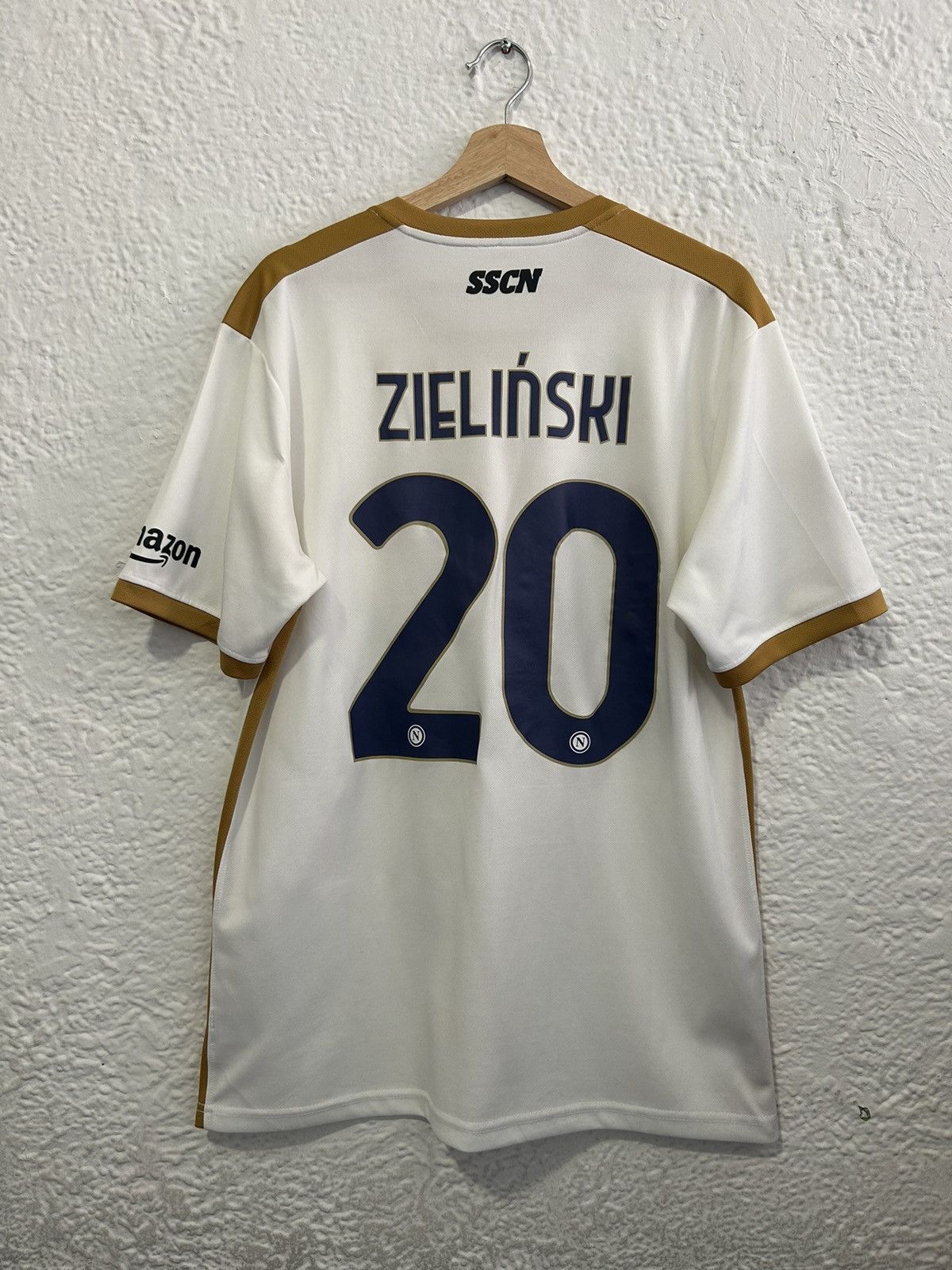 Giorgio Armani 2021-22 Piotr Zielinski SSC Napoli EA7 Away Kit Size US XXL / EU 58 / 5 - 1 Thumbnail