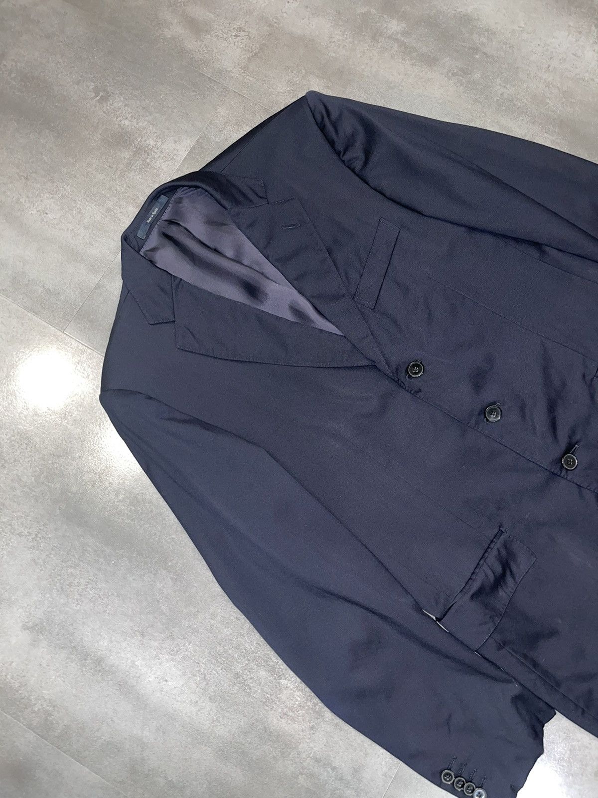 Ermenegildo Zegna Ermenegildo Zegna Navy Wool Blazer Size US L / EU 52-54 / 3 - 9 Thumbnail
