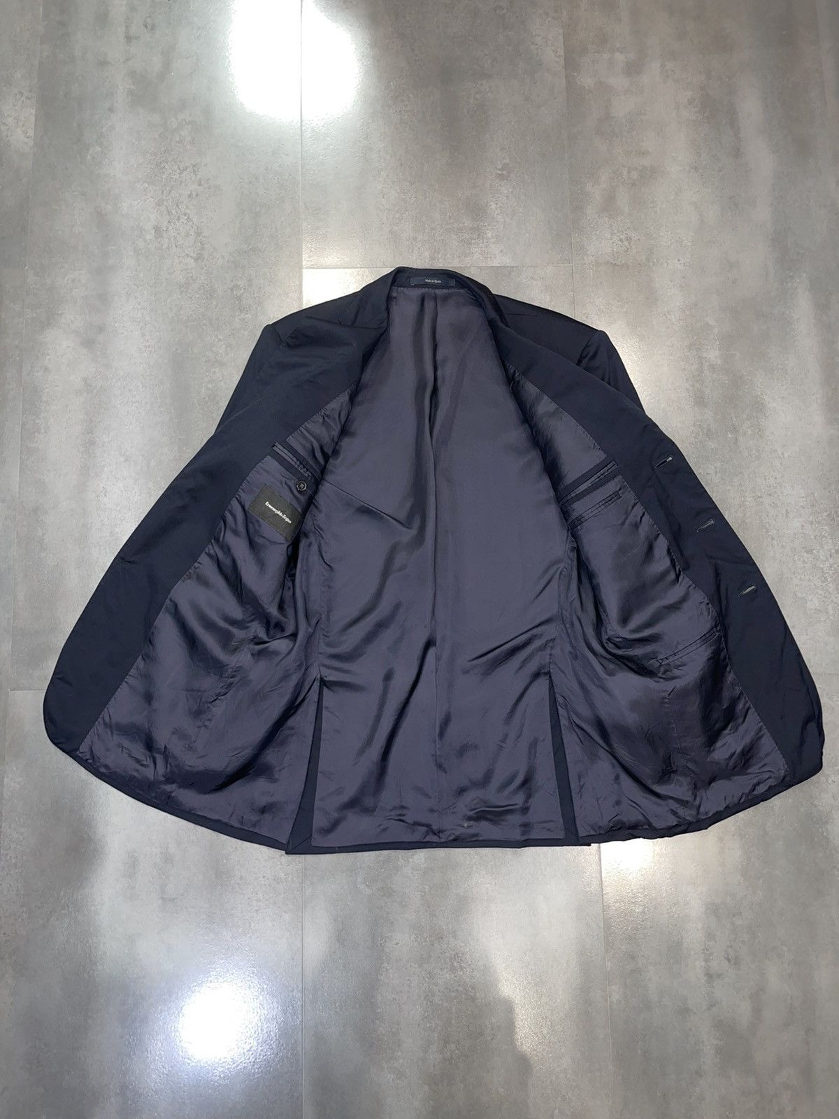 Ermenegildo Zegna Ermenegildo Zegna Navy Wool Blazer Size US L / EU 52-54 / 3 - 16 Thumbnail