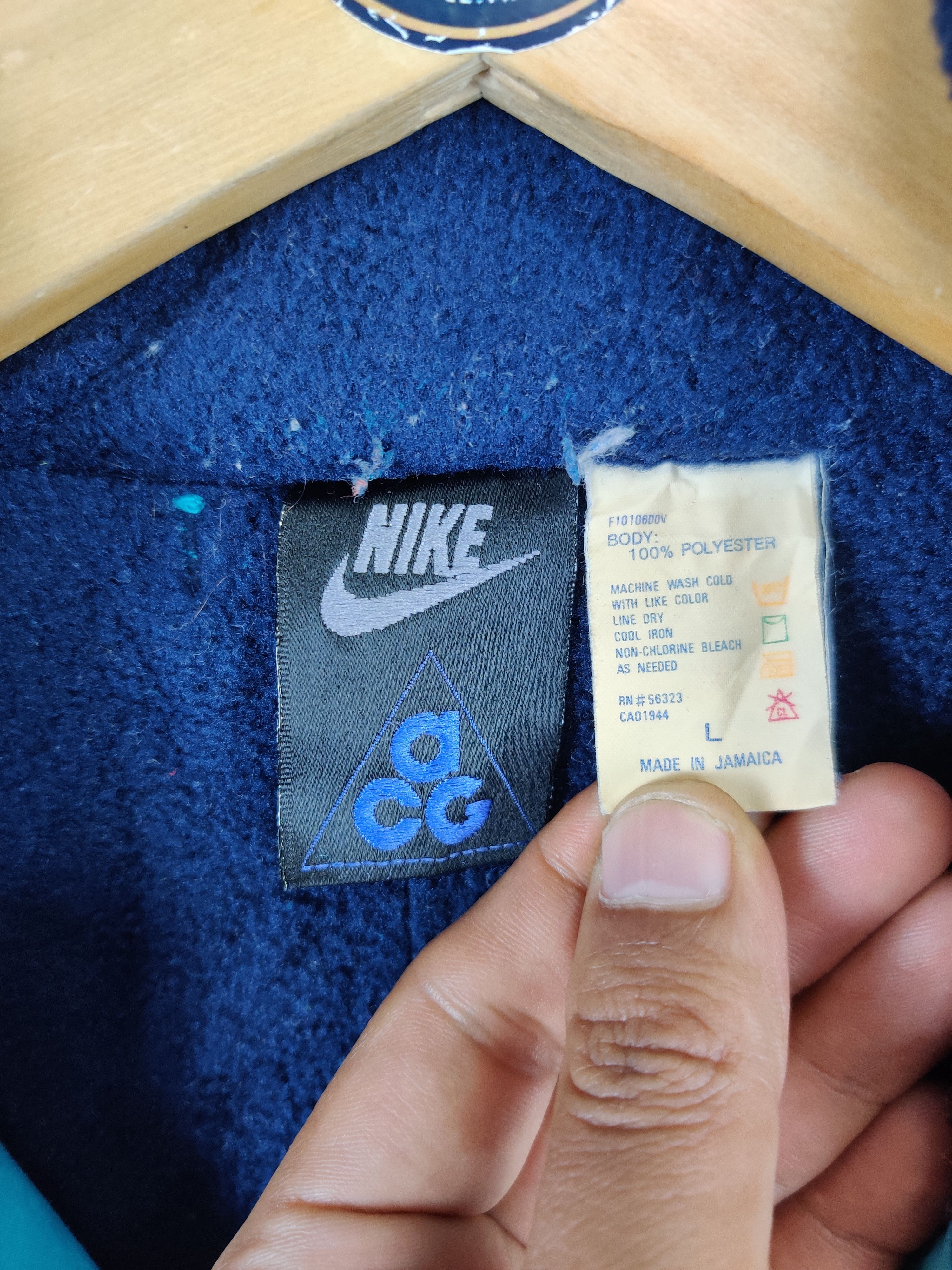 Nike Vintage Nike ACG Fleece Zipper Jacket Size US L / EU 52-54 / 3 - 9 Thumbnail