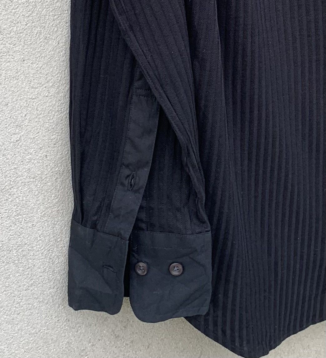 Lanvin Lanvin Black Long Sleeve Button Ups Stripe Shirt Size US M / EU 48-50 / 2 - 10 Thumbnail